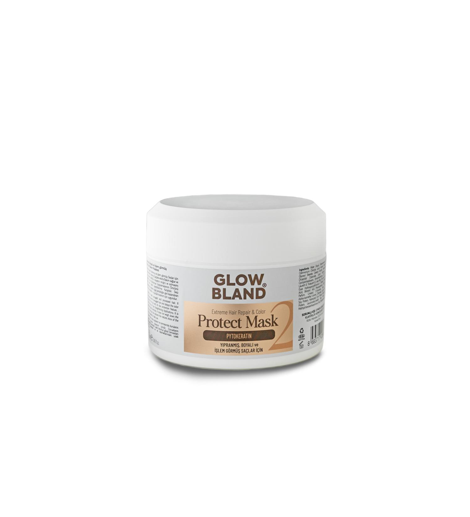 GLOW BLAND Care Mask for Damaged Dyed and Treated Hair - Buy Online on GoSupps.com