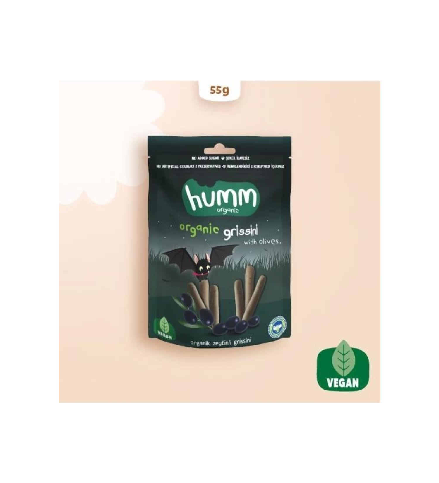 Humm Organic Vegan Olive Grissini 55 gr