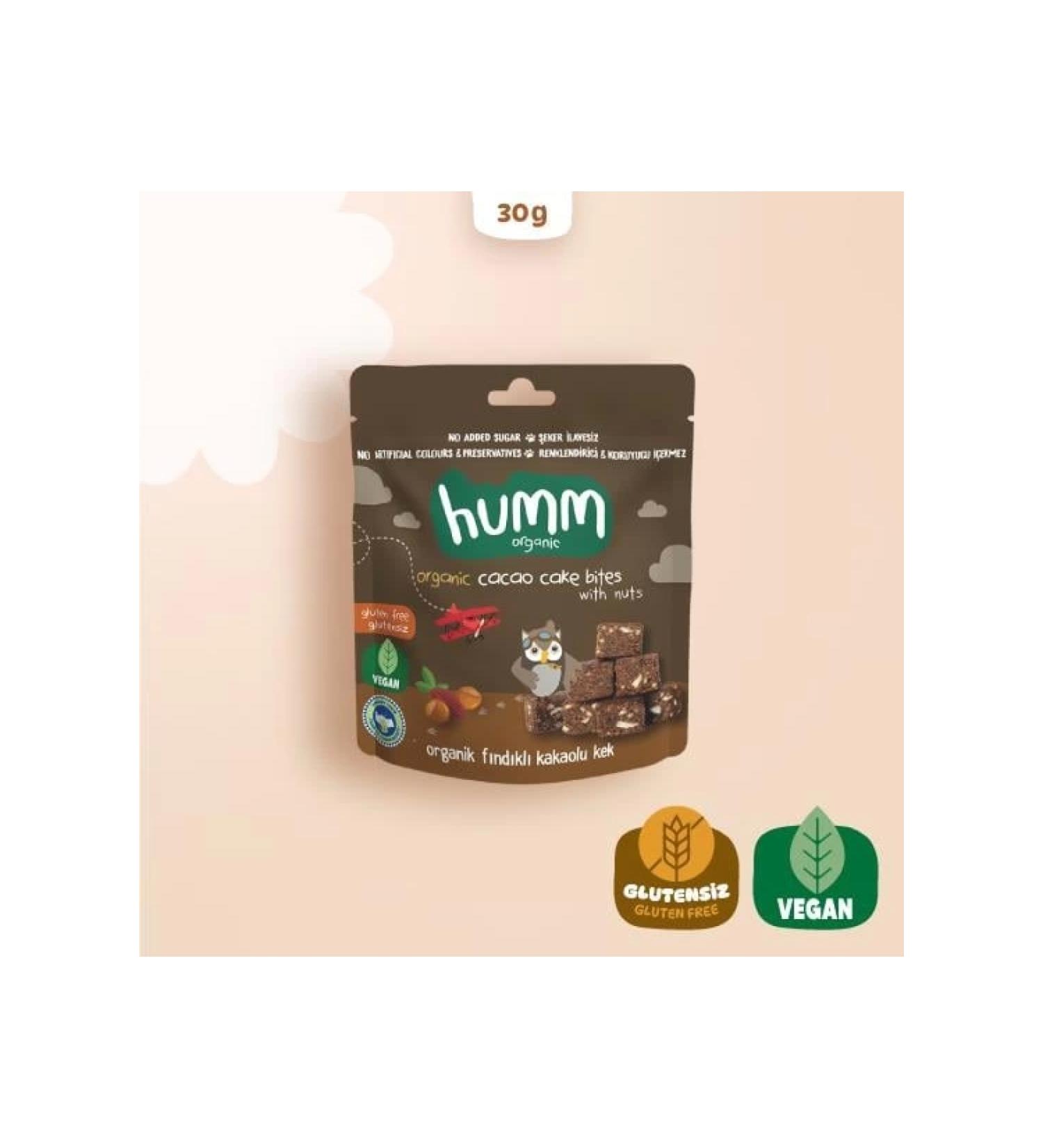 Humm Organic Hazelnut Cocoa Vegan Cake 30 gr