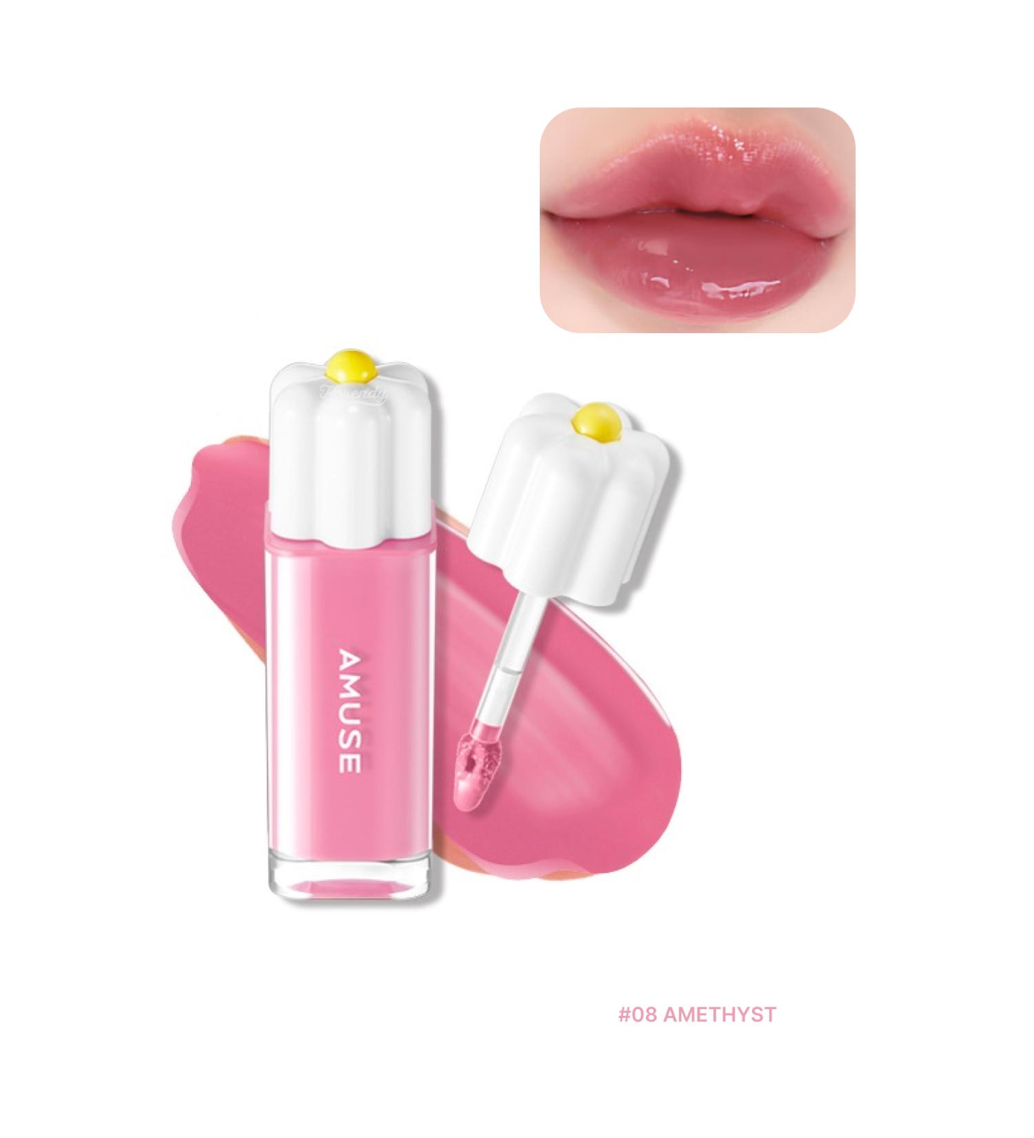 Amuse Dew Tint - Natural Shine and Moisture Fruity Lip Tint 4g #08 AME-THYST