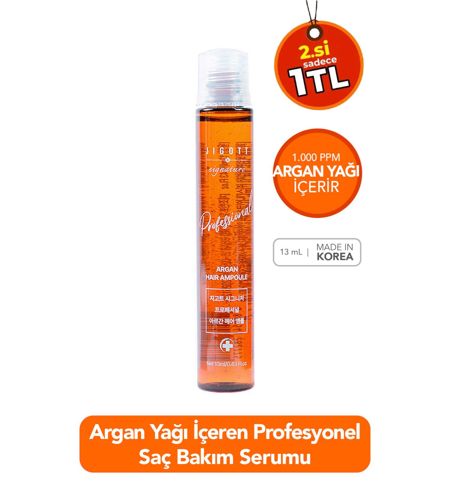 Jigott Argan Concentrate Hair Care Serum Jigott Professional Argan Hair Ampoule 13ml - Buy Online on GoSupps.com
