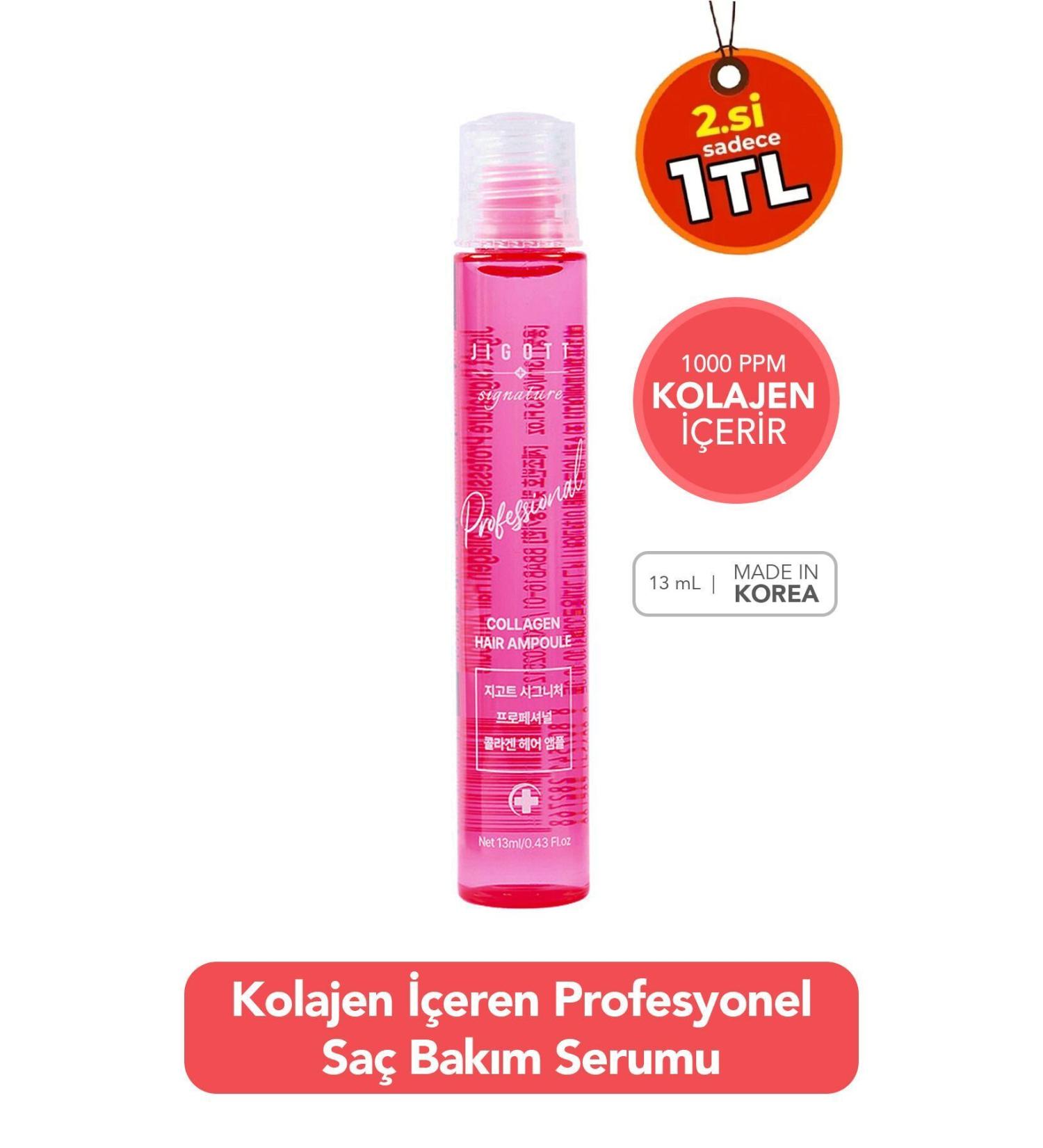 Jigott Collagen Concentrated Hair Care Serum Jigott Professional Collagen Hair Ampoule 13 ml - Buy Online on GoSupps.com