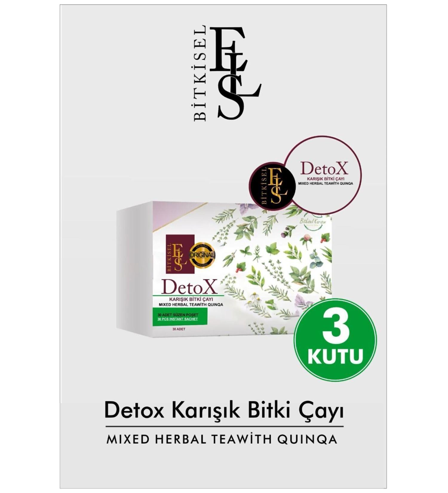 ESL Herbal Herbal Tea Detox Form Tea-Diet Support 3 Boxes