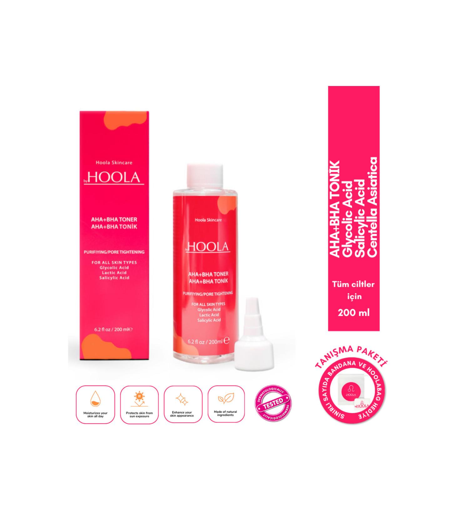 byHOOLA AHA/BHA Salicylic Acid Anti-Acne Pore Tightening Toner 200 ML - Buy Online on GoSupps.com