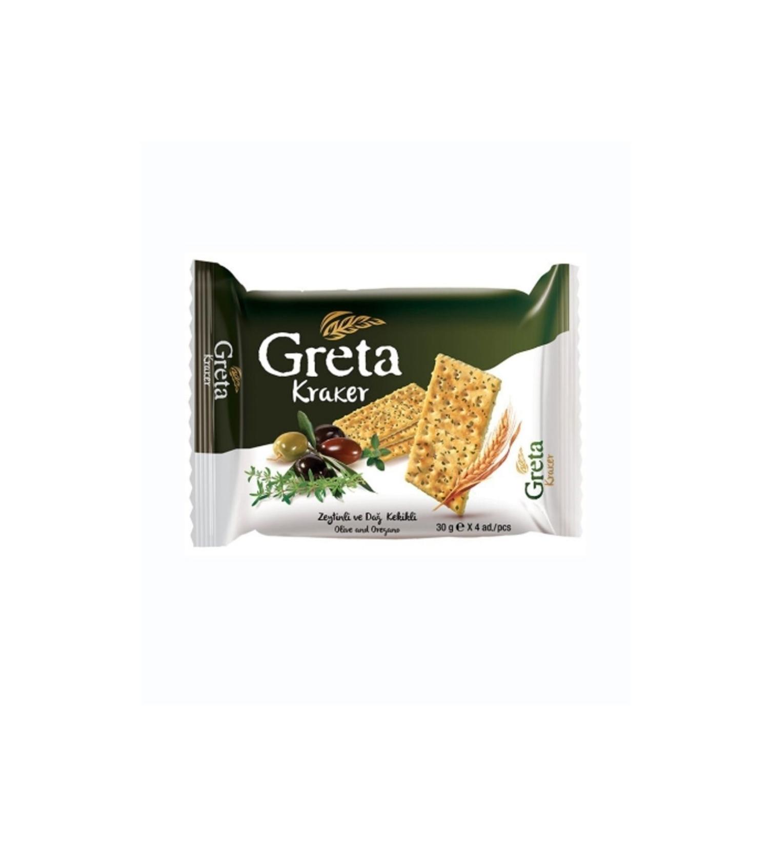 len 6-Piece len Greta Olive Thyme Crackers 4x30 Gr.