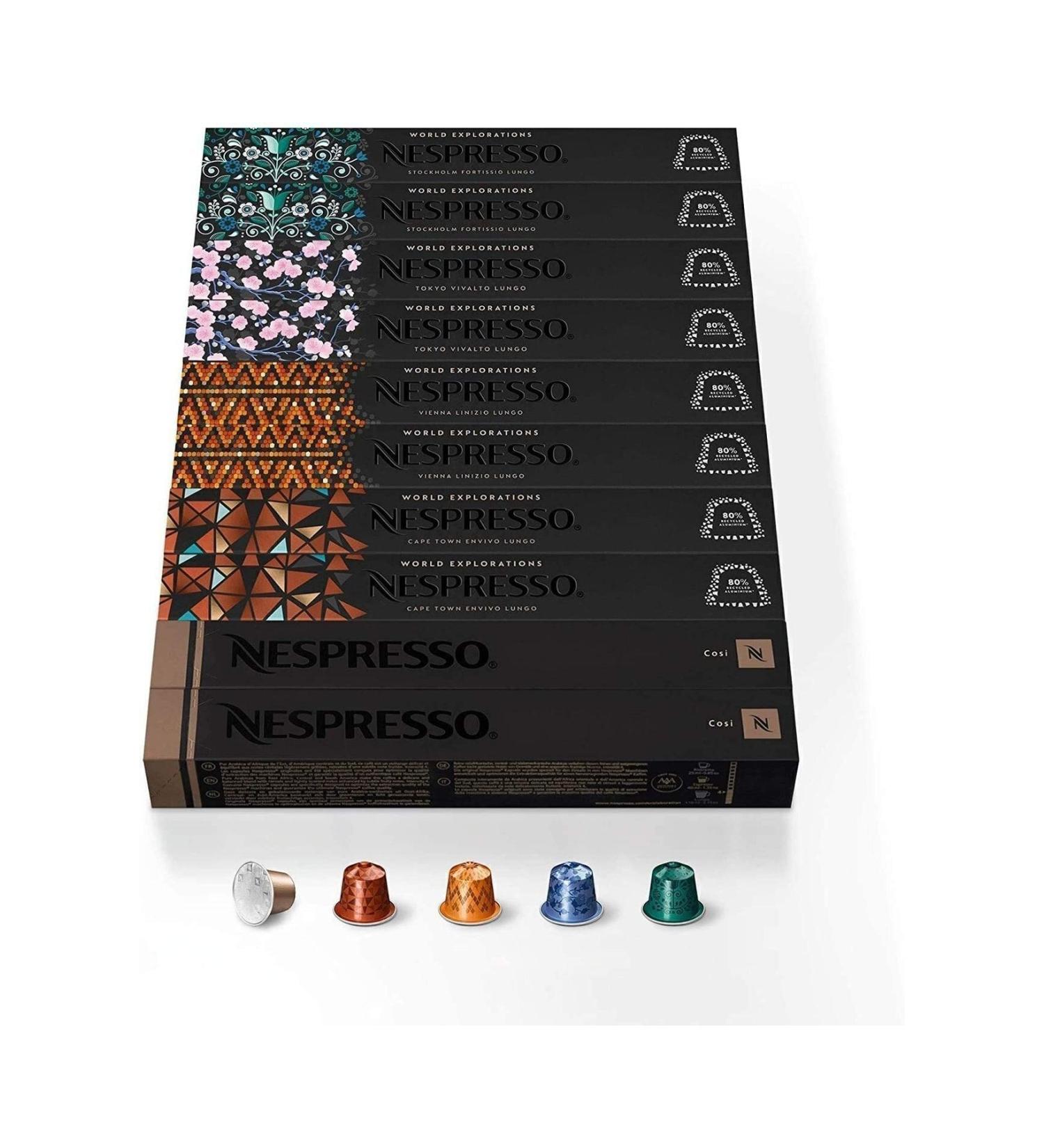 Nespresso Espresso & Lungo Selections 10 Boxes 100 Capsules