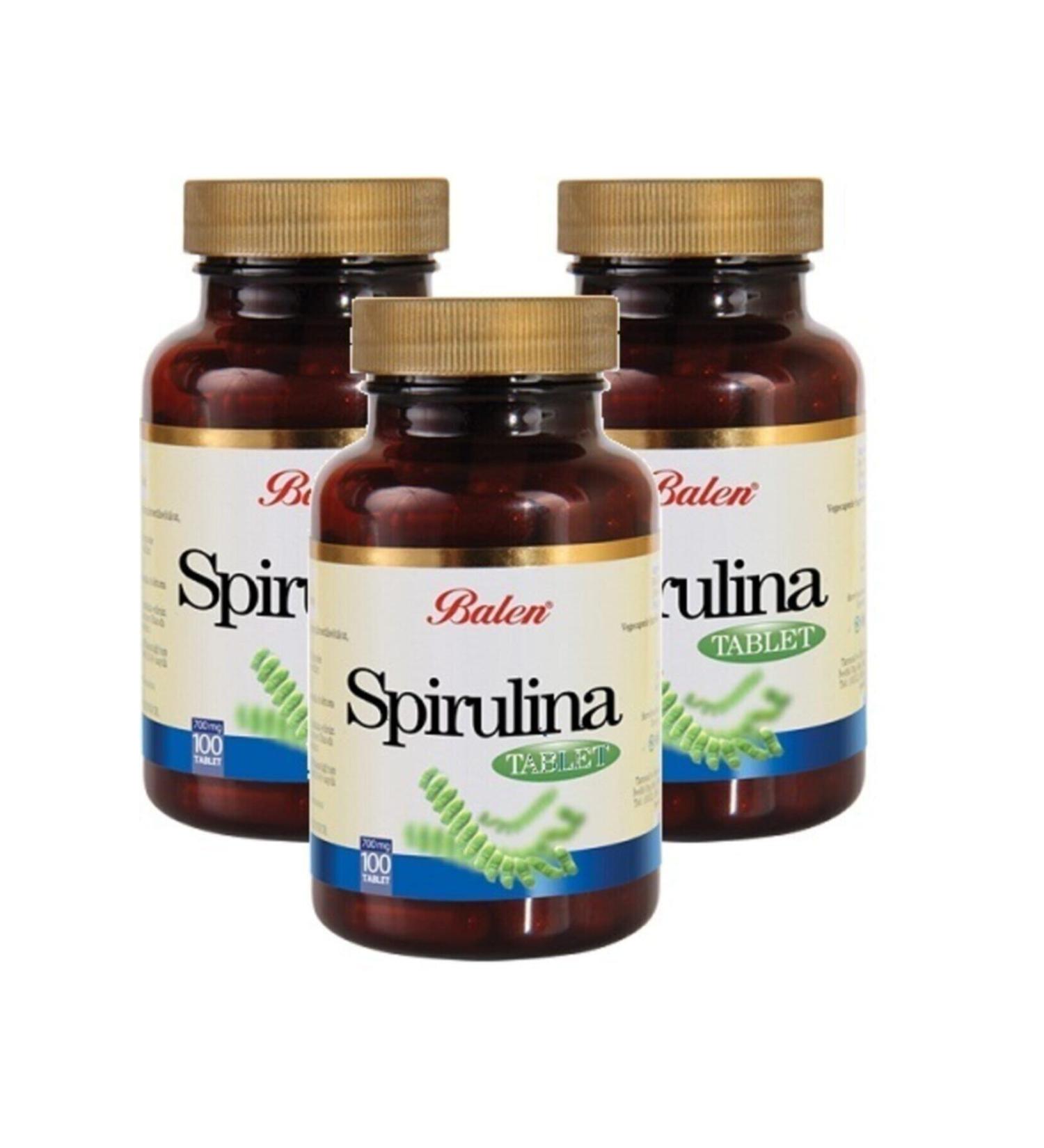 Balen 3 Spirulina Tablets 100 700 Mg Algae Pills
