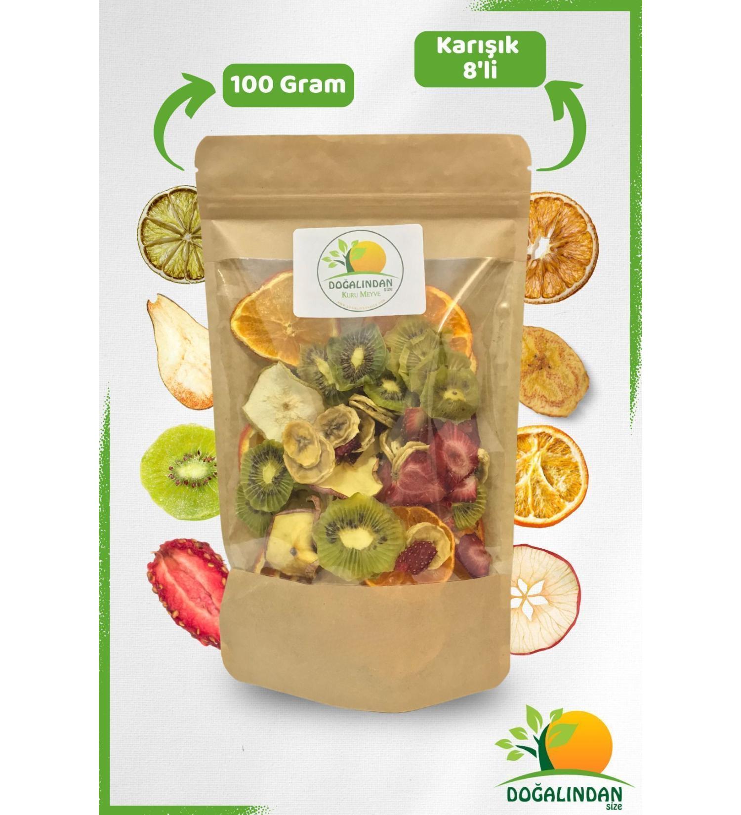 Do alindenSize 8-Piece Dried Sugar-Free Fruit Package 100 Gr. (KIWI APPLE PEAR TANGERINE STRAWBERRY ORANGE BANANA LEMON) - Buy Online on GoSupps.com