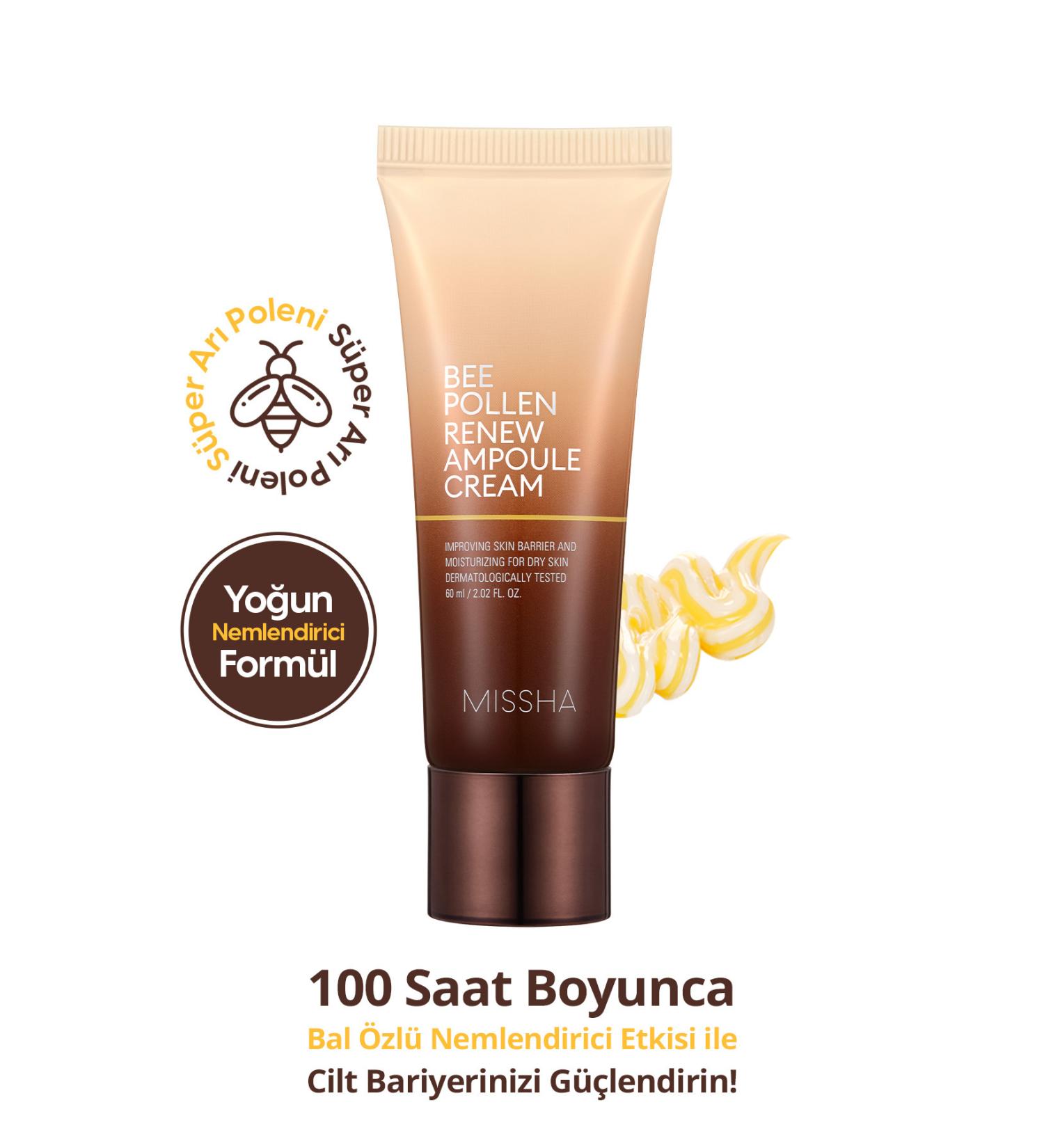 Missha Bee Pollen Renew Ampoule Cream for Dry and Lifeless Skin Missha Bee Pollen Renew Ampoule Cream - Buy Online on GoSupps.com