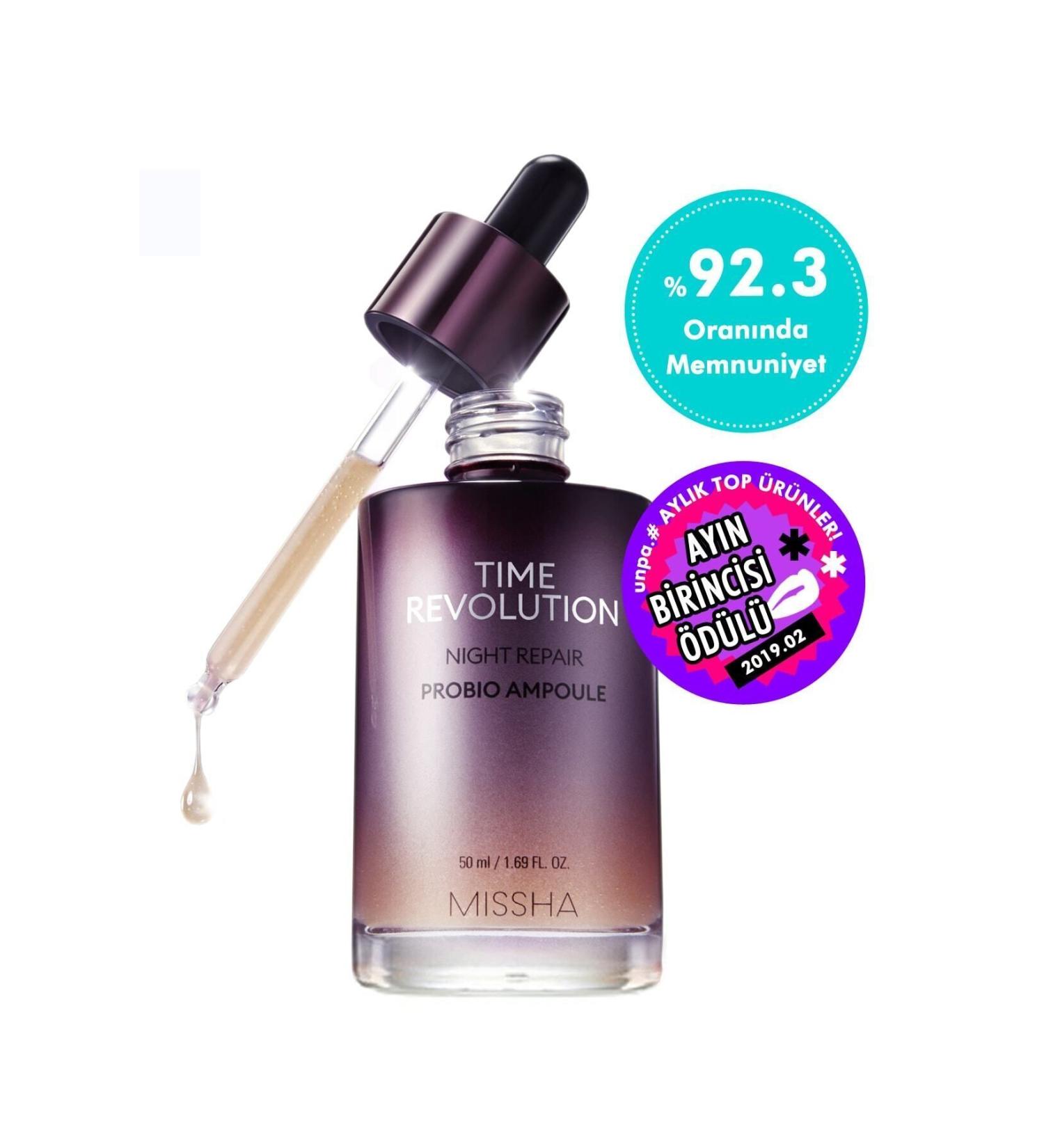 Missha Anti-Aging Probiotic Ampoule 50ml Time Revolution Probio Ampoule - Buy Online on GoSupps.com