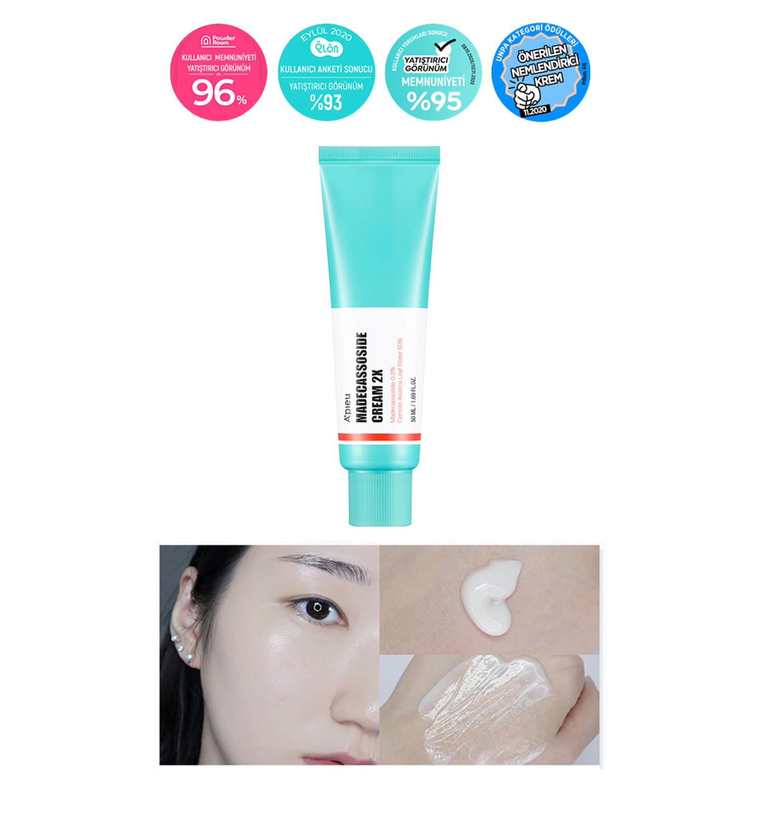 Missha Moisturizing and Soothing Cream for Sensitive Skin 50ml A'PIEU Madecassoside Cream - Buy Online on GoSupps.com