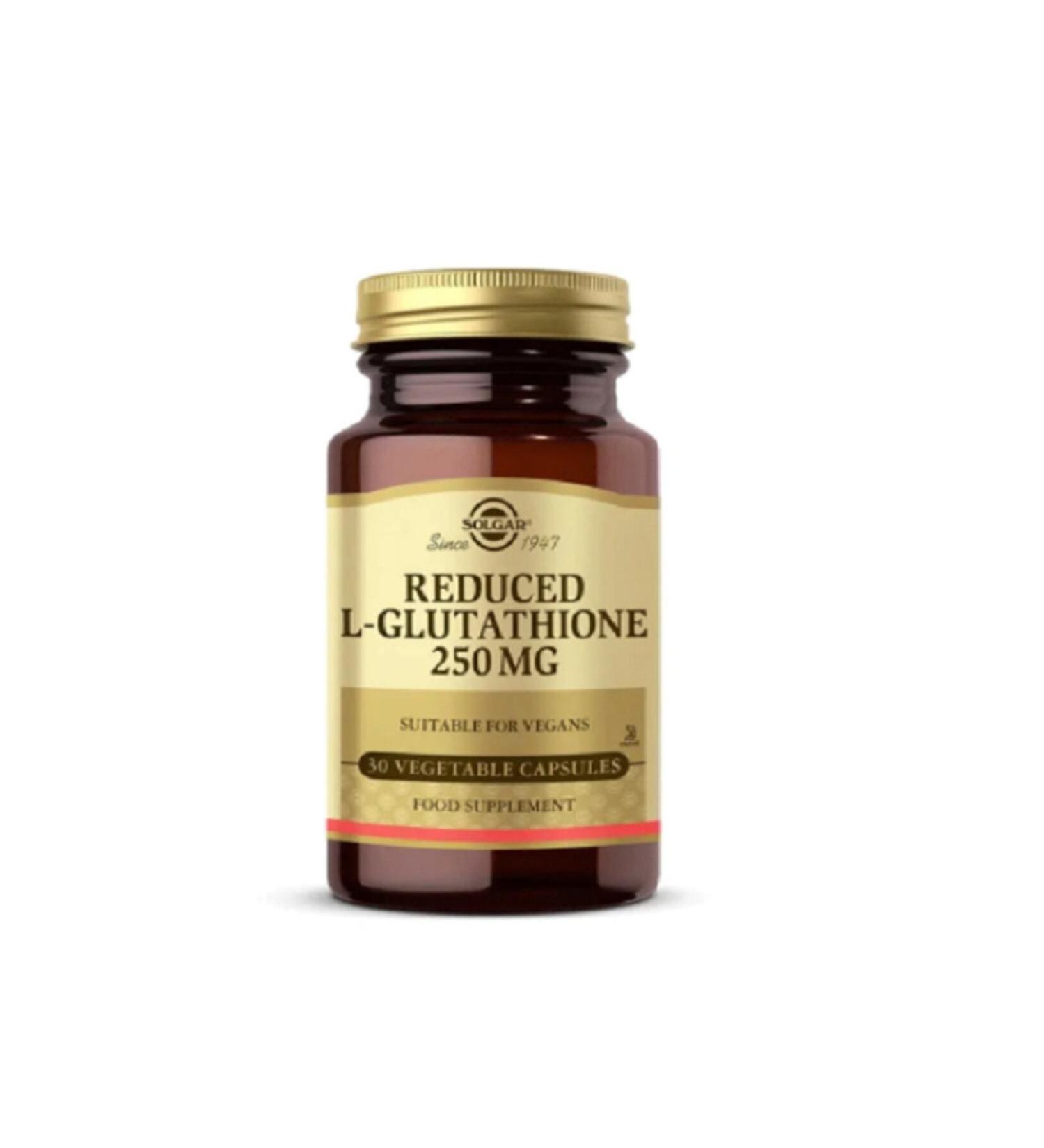 Solgar Reduced L Glutathione 250 Mg 30 Capsules (REDUKET GLUTATHIONE) - Buy Online on GoSupps.com