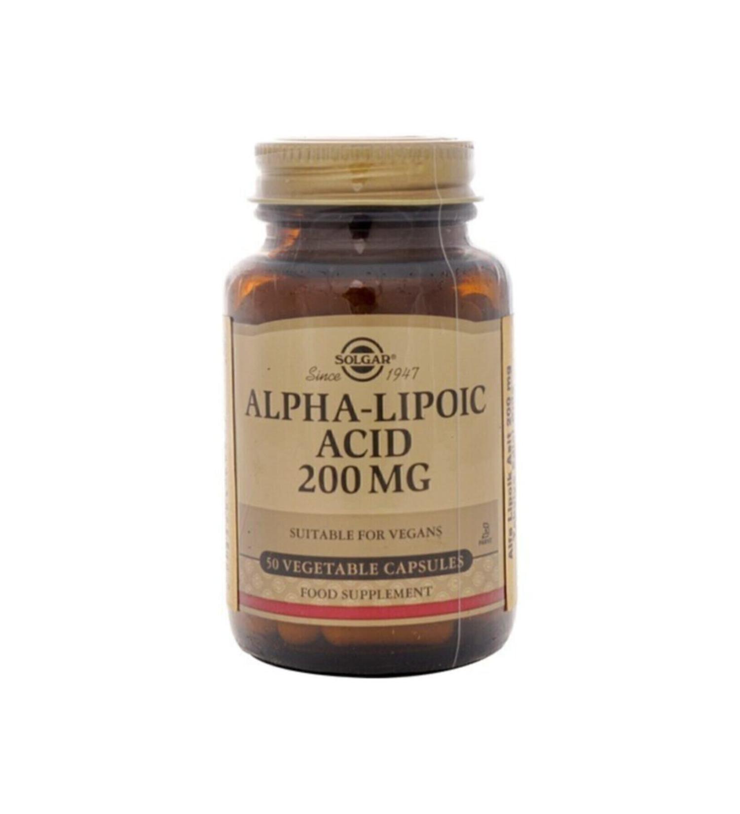 Solgar Alpha Lipoic Acid 200 Mg 50 Capsules - Buy Online on GoSupps.com