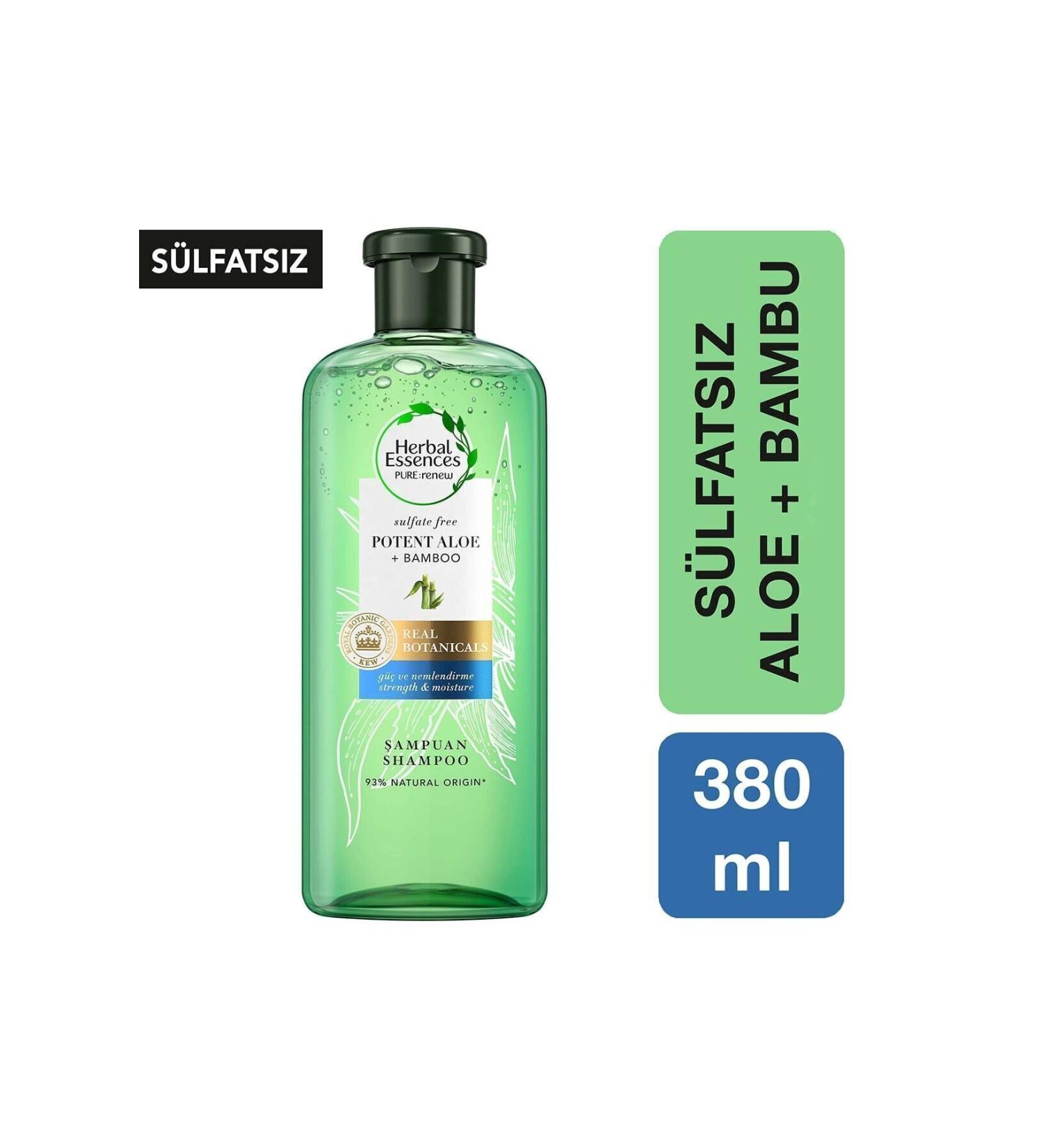 Herbal Essences Aloe Power Bamboo Sulfate Free Shampoo 380 ml - Buy Online on GoSupps.com