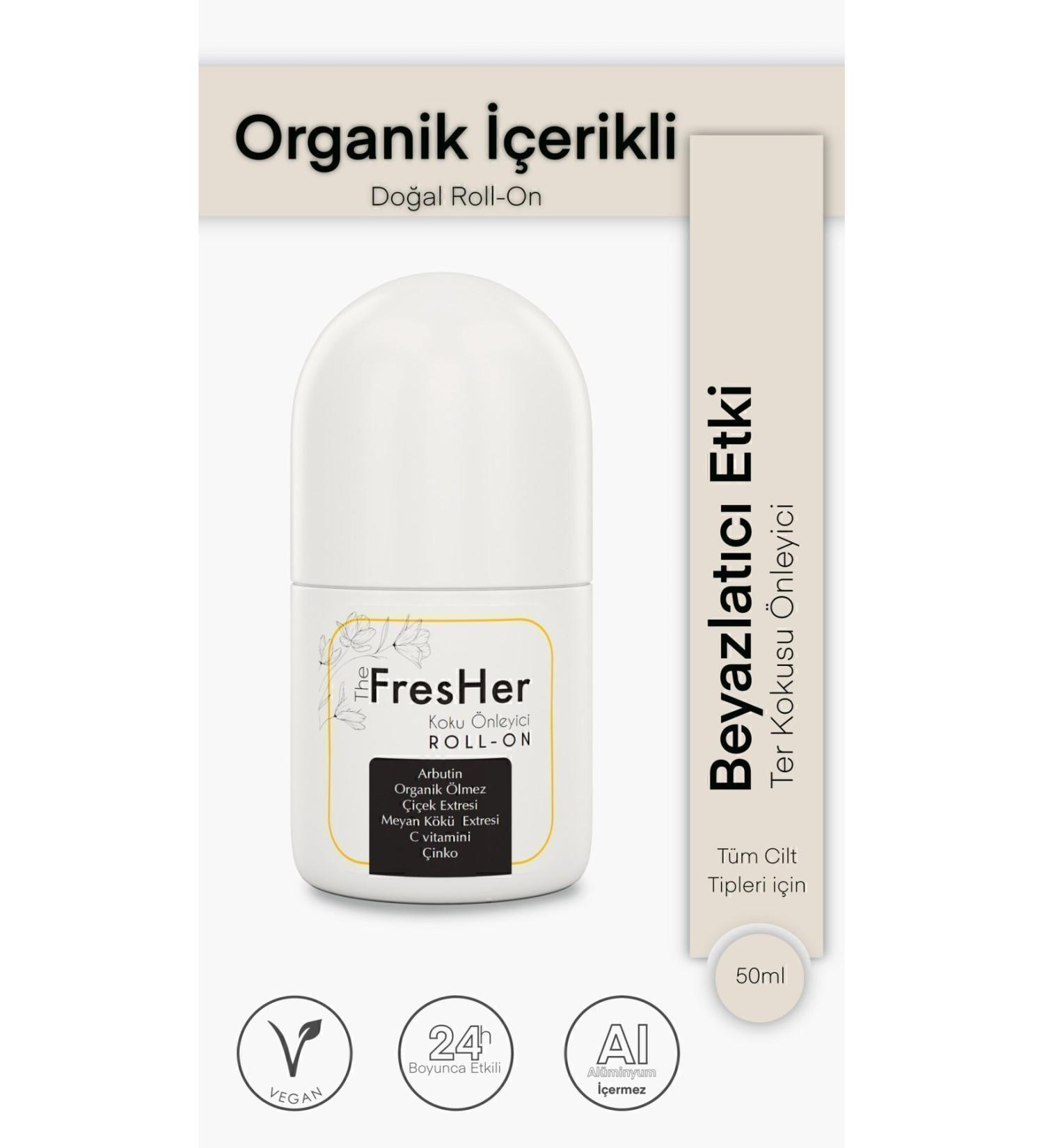 The fresher Anti-sweat Odor Whitening & Non-Staining Natural Roll-on 50 ml - Buy Online on GoSupps.com