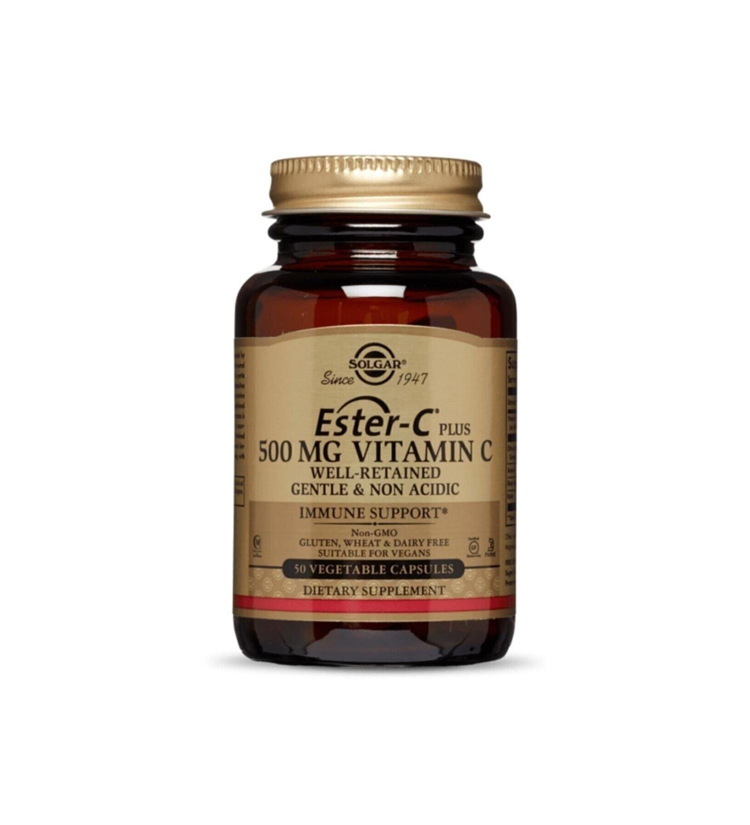 Solgar Ester C Plus 500 Mg 50 Tablets