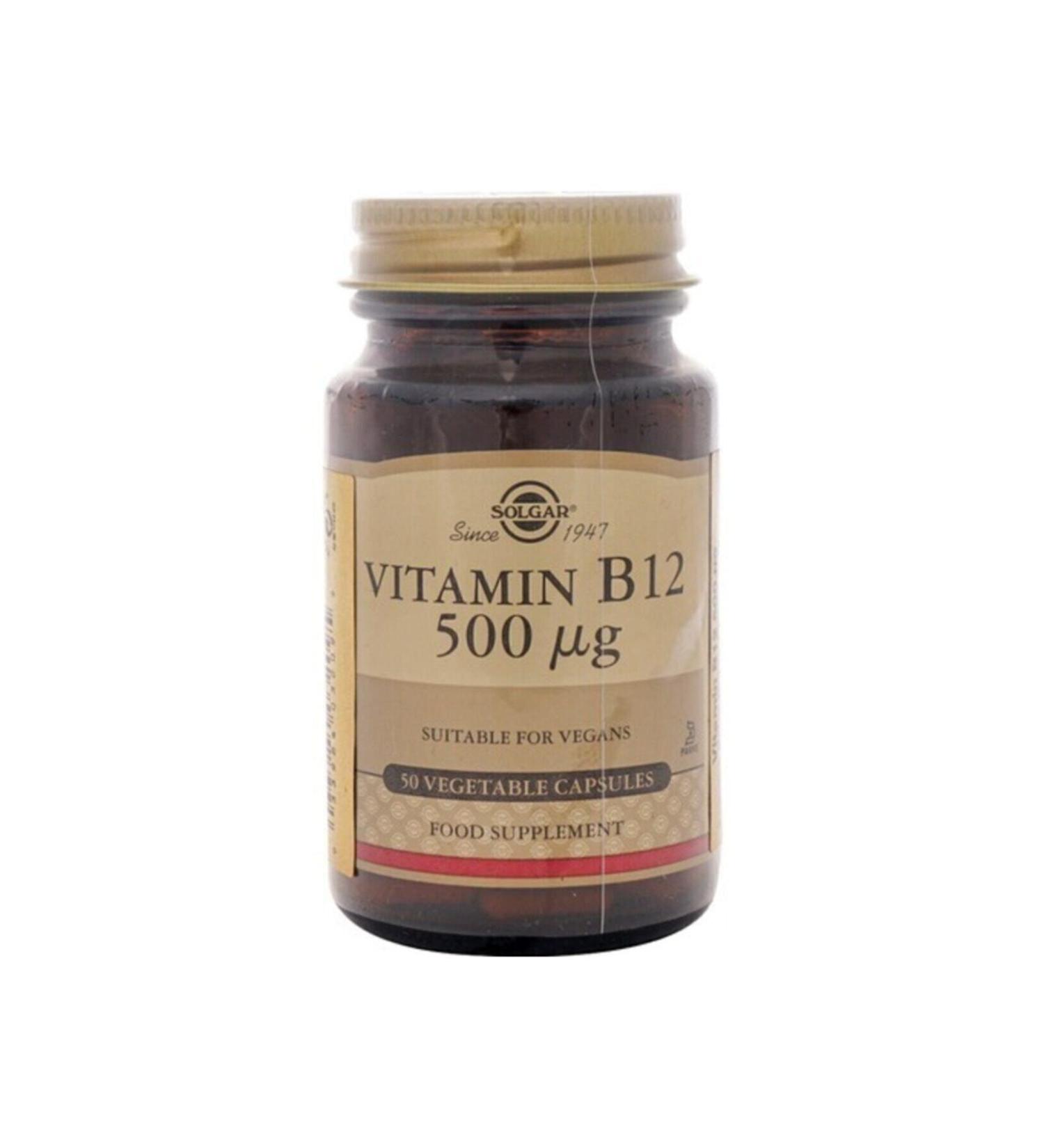Solgar Vit B- 12 500mg 50 Capsules