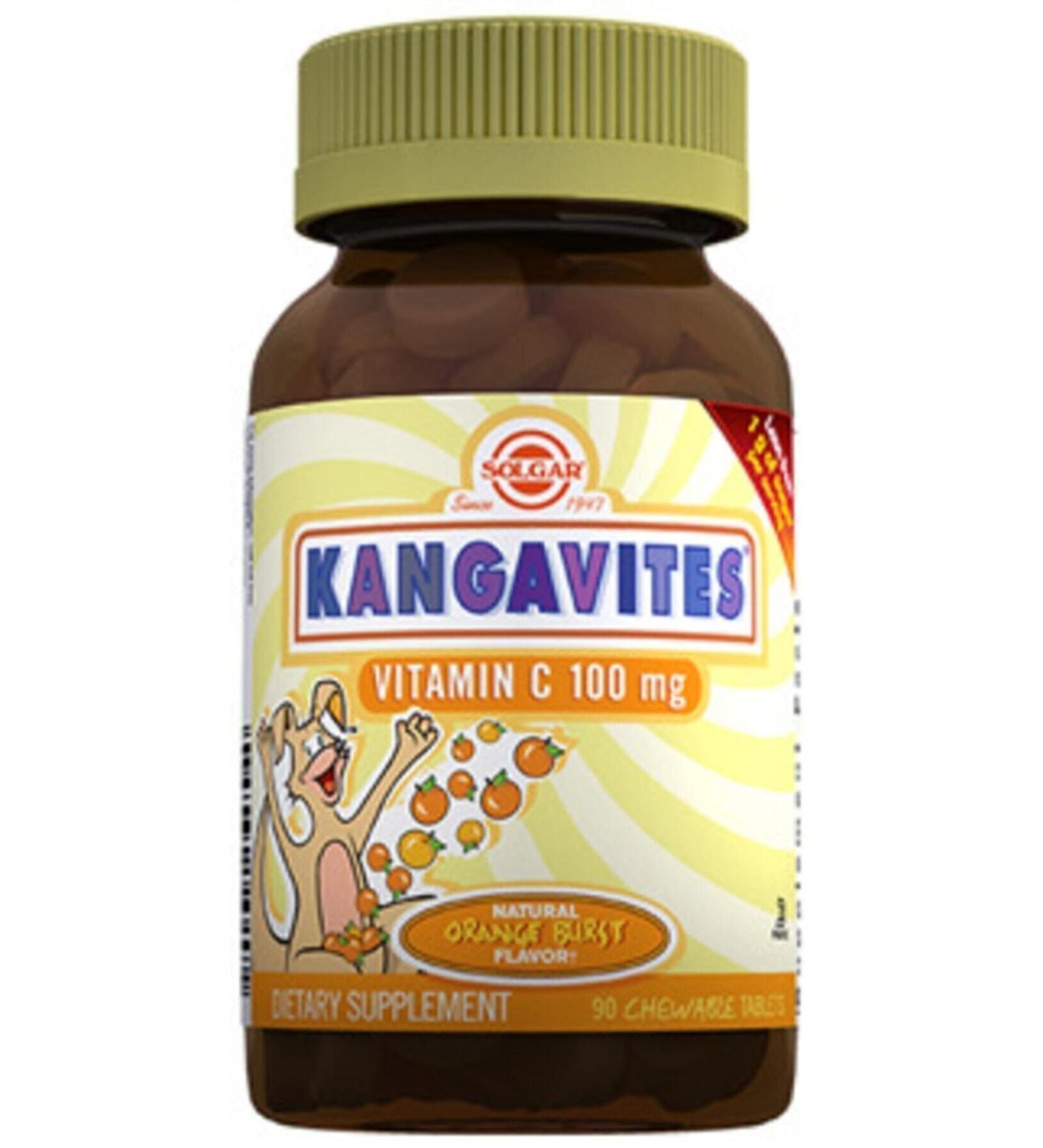 Solgar Kangavites Vitamin C 100 mg 90 Tablets