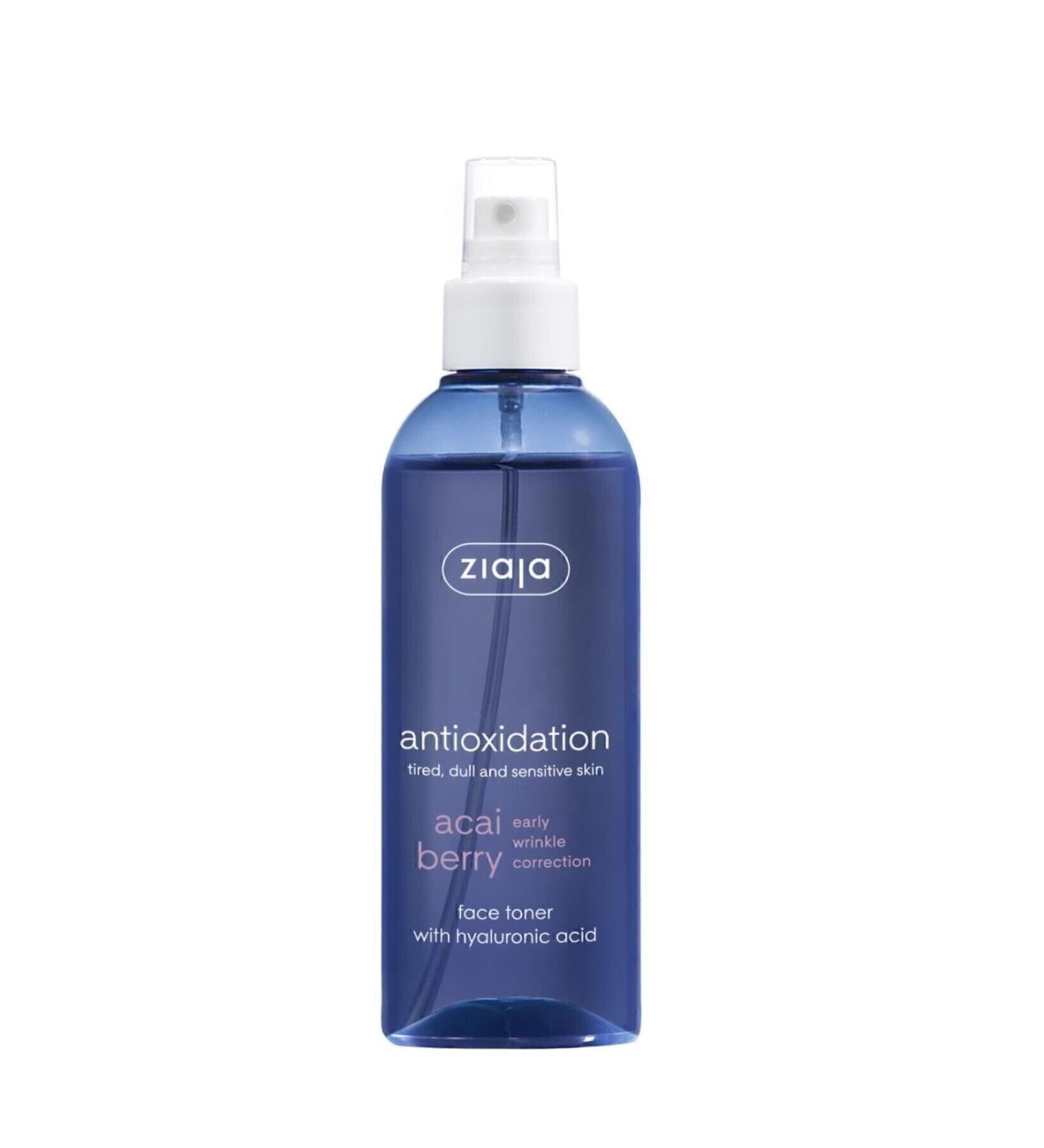 Ziaja Acai Berry Antioxidant and Hyaluronic Acid Tonic 200 ml - Buy Online on GoSupps.com