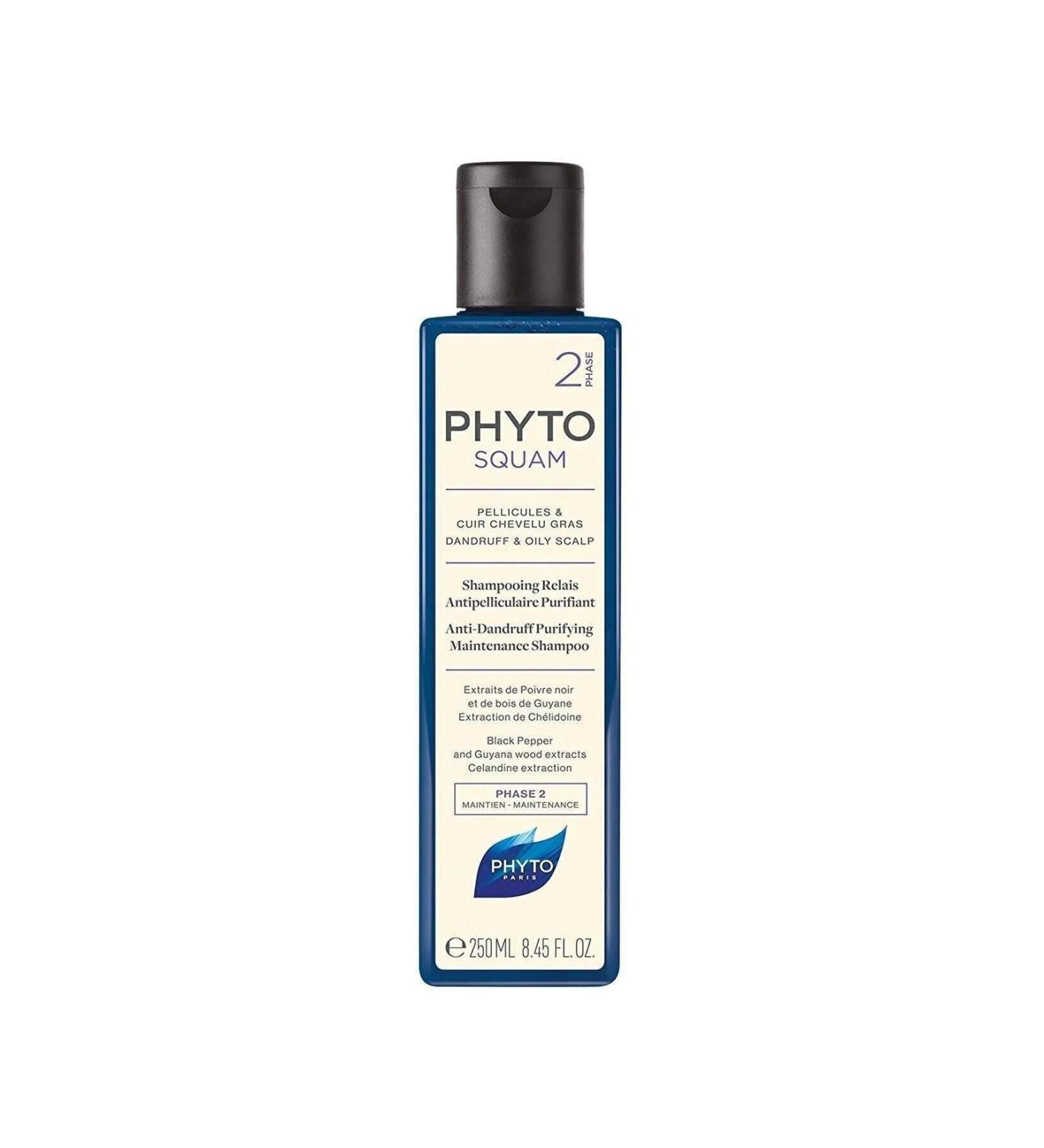 Phyto Phytosquam Purifying Shampoo Anti-Dandruff Purifying Care Shampoo for Oily Hair