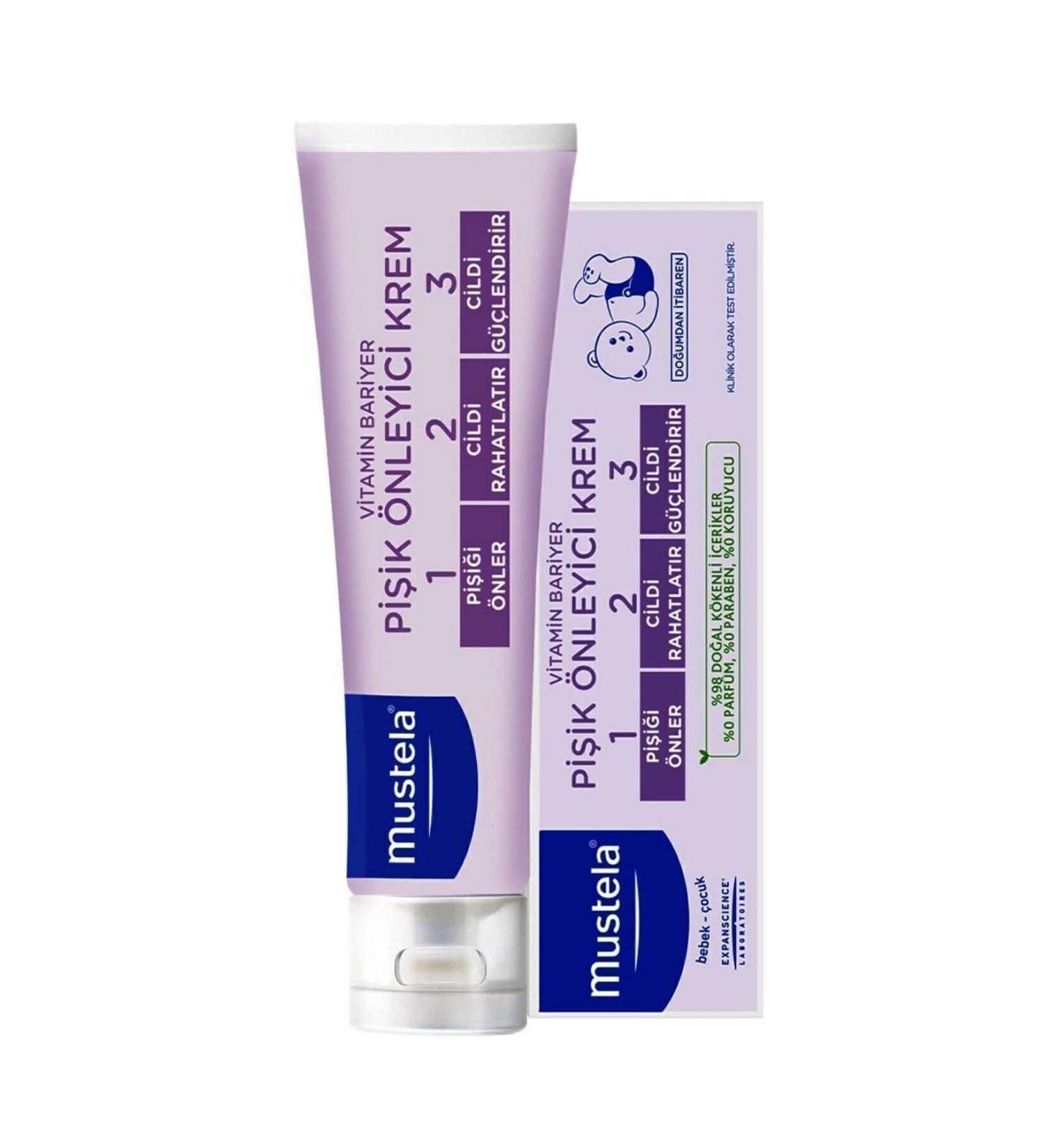 Mustela Vitamin Barrier Diaper Rash Prevention Cream - Vitamin Barrier 1-2-3 Cream 100 Ml New - Buy Online on GoSupps.com