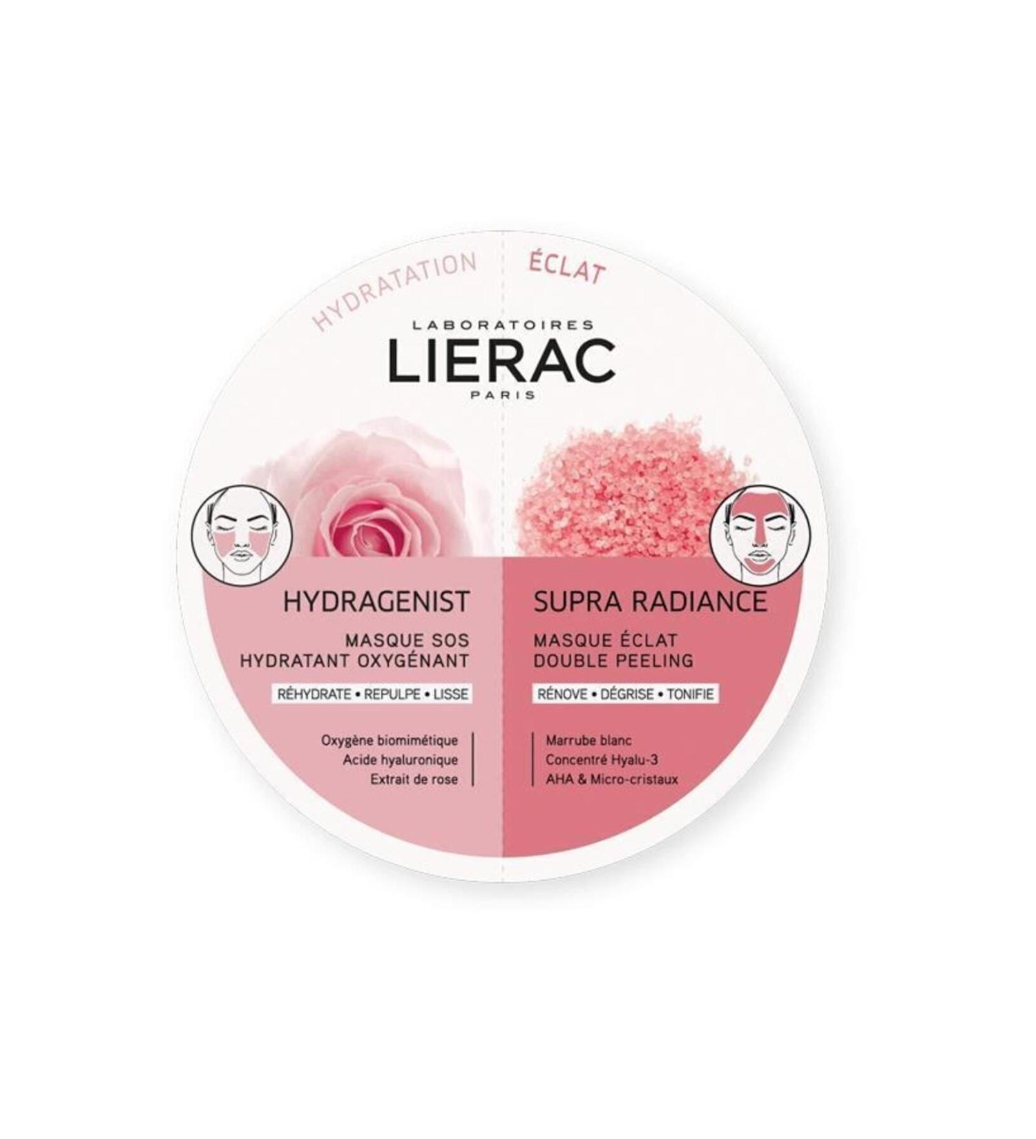 Lierac Duo Mask Hydragenist Supra Radiance Instant Moisturizing Glowing Mask 2x6 ml