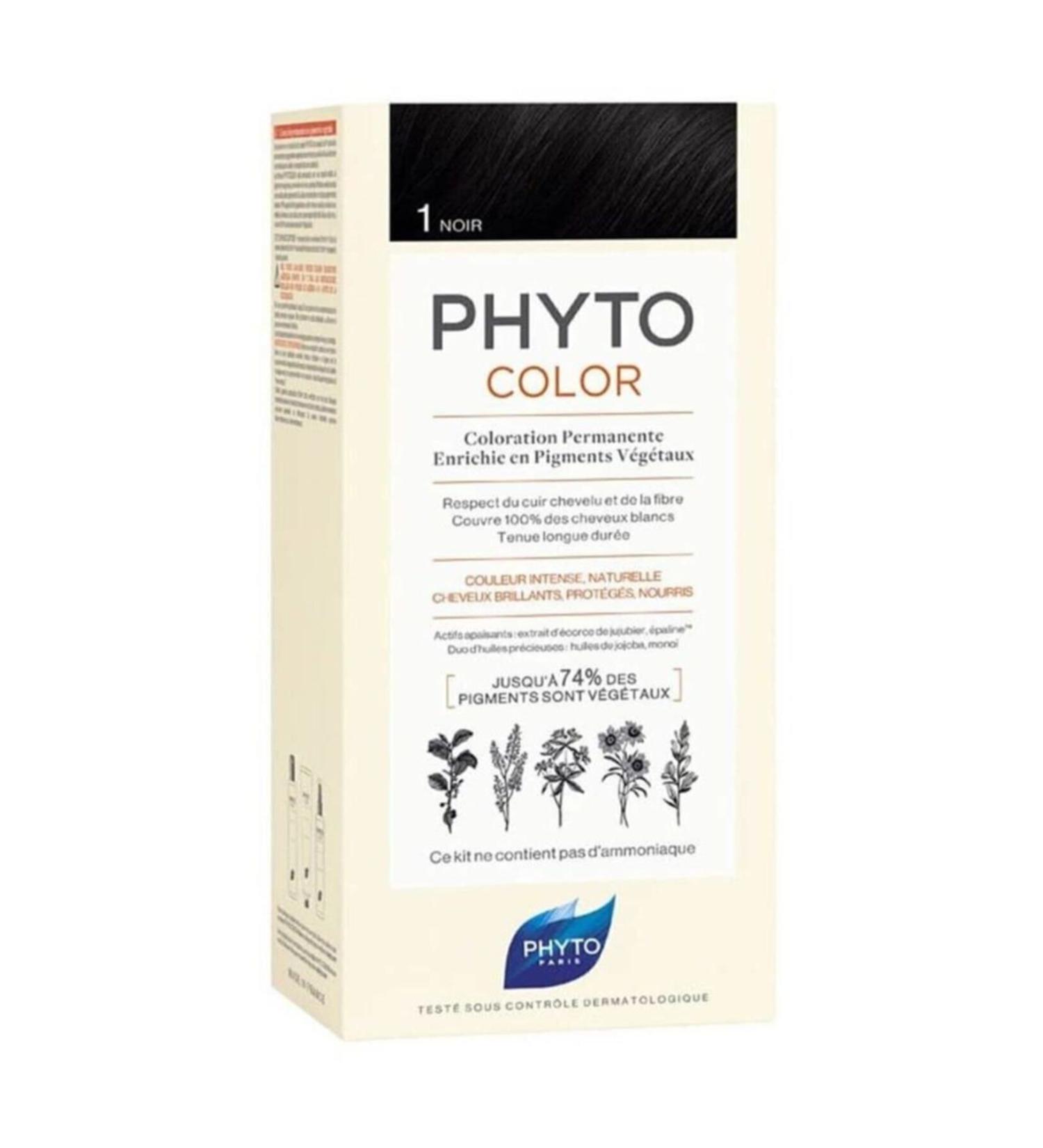 Phyto Color Herbal Hair Dye - 1 - Black No Points
