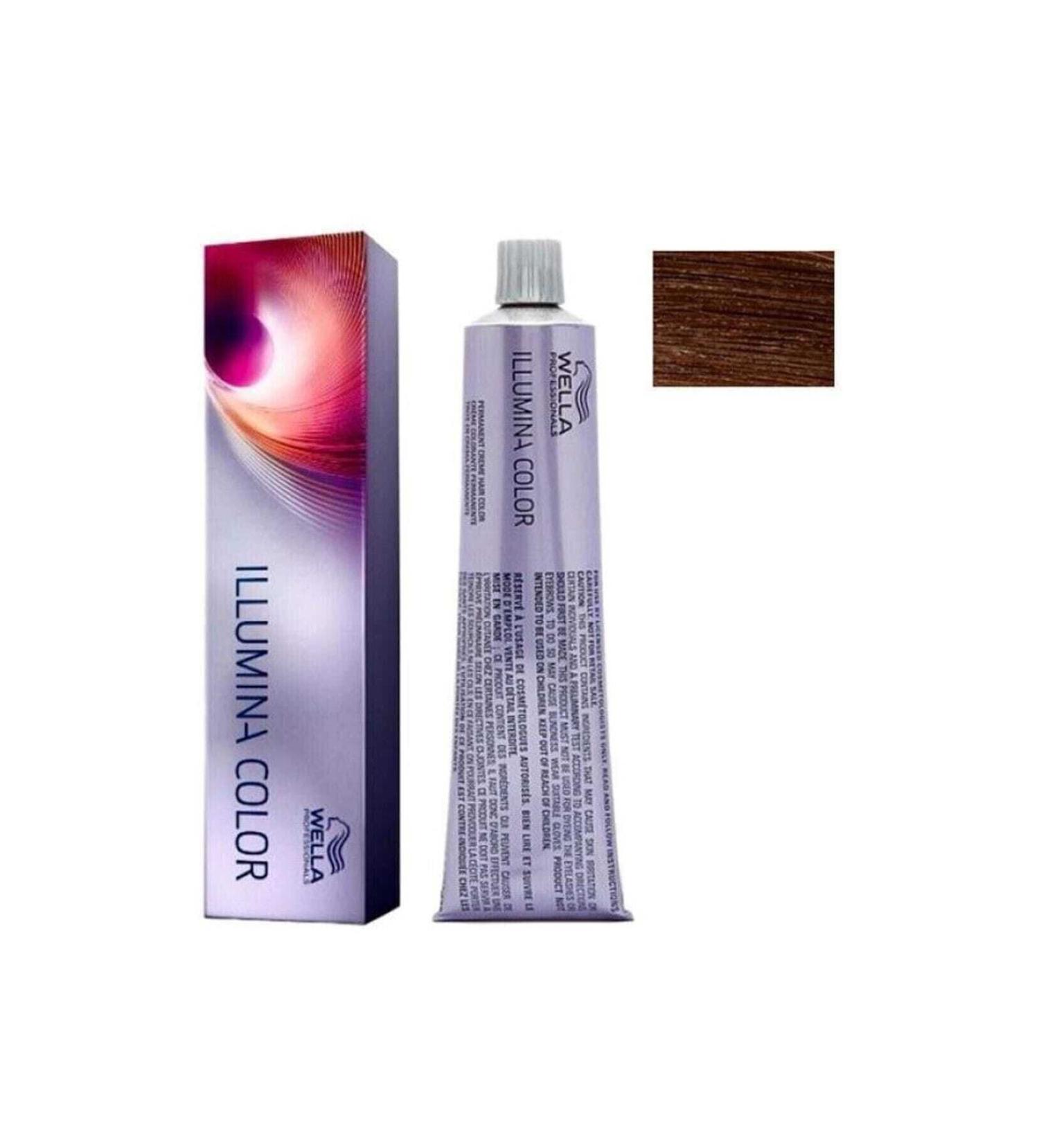 Wella Illumina 7/7 Medium Brown Hair Dye 60 ml 8005610542966 - Buy Online on GoSupps.com