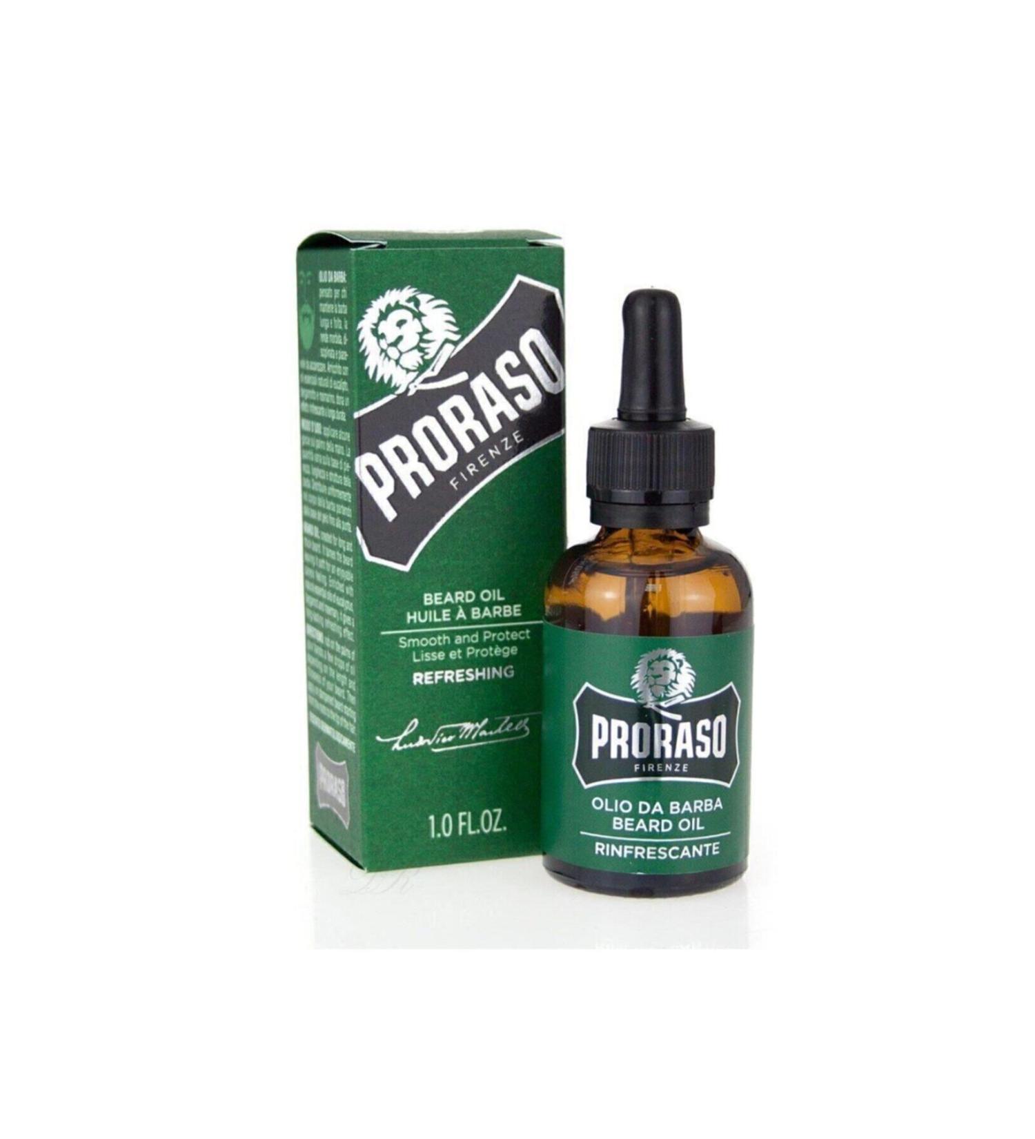 Proraso ( CLAY MASK GIFT ) Proraso Beard Care Oil Eucalyptus Bergamot and Rosemary 30ml ( 1 PIECE ) - Buy Online on GoSupps.com
