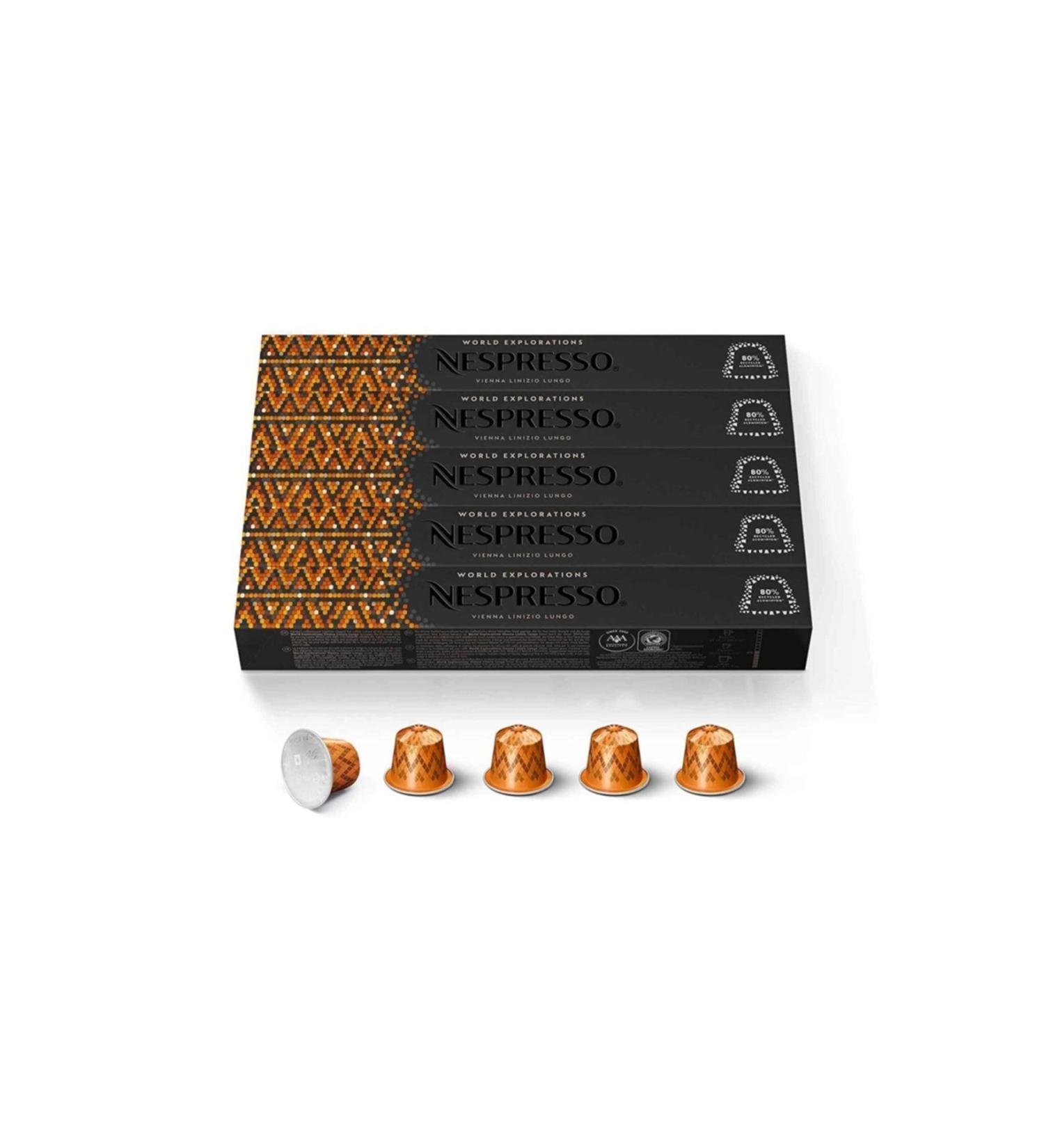 Nespresso Vienna Linizio Lungo 5 Boxes X 50 Capsules - Buy Online on GoSupps.com
