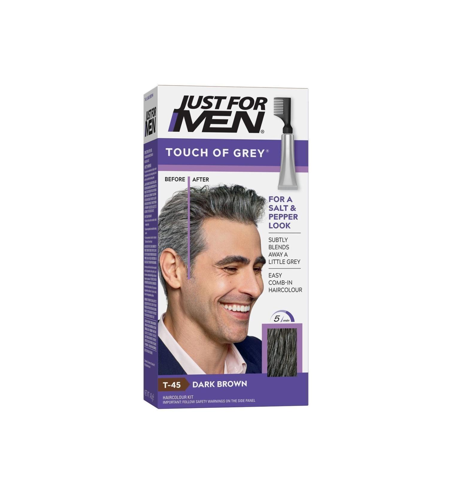Just For Men Men's Dark Brown Hair Dye Touch Of Grey 8680937004504