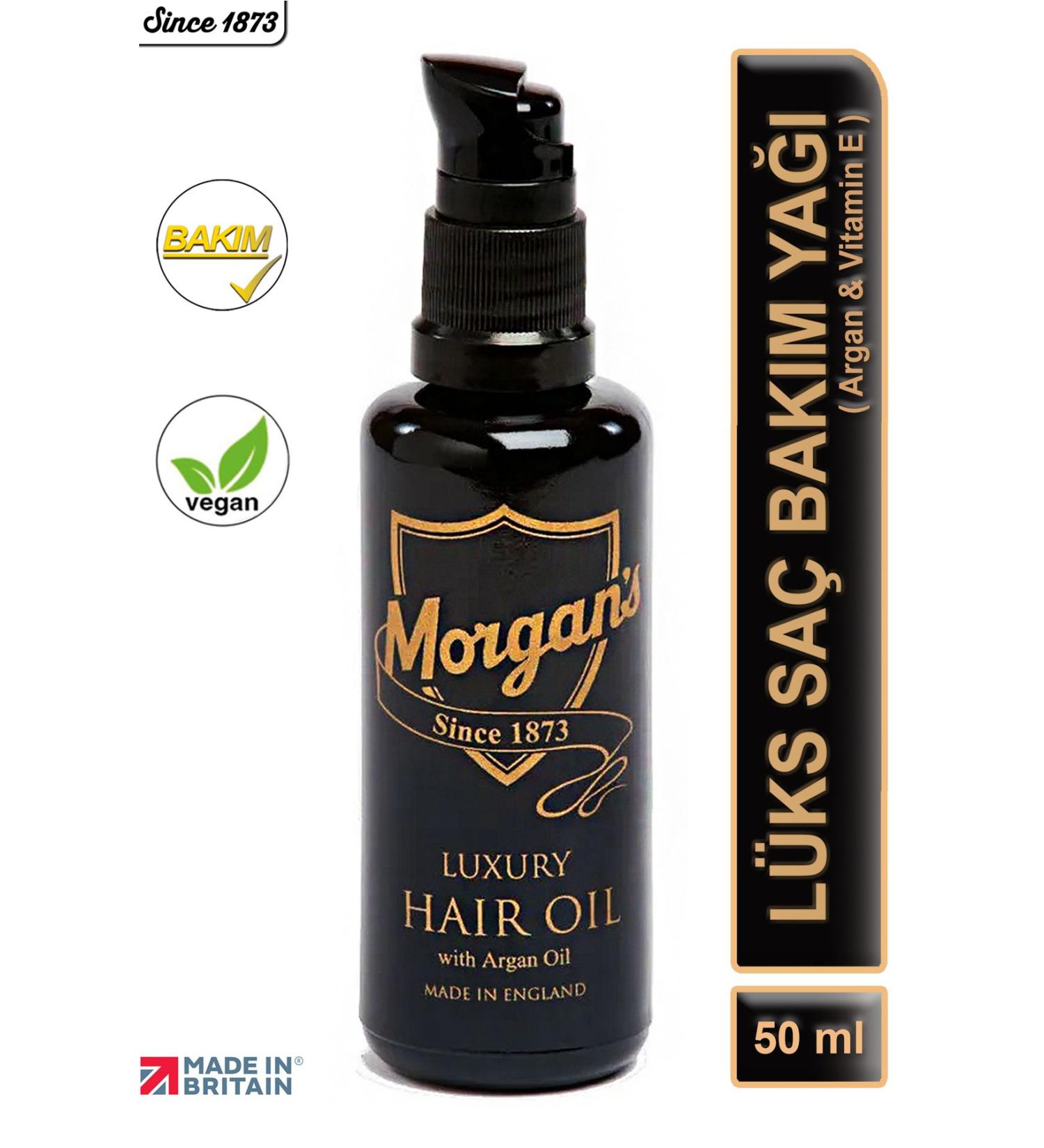 Morgan's Pomade Morgan's Luxury Hair Argan Oil - Luxury Argan Hair Care Oil 50ml - Buy Online on GoSupps.com