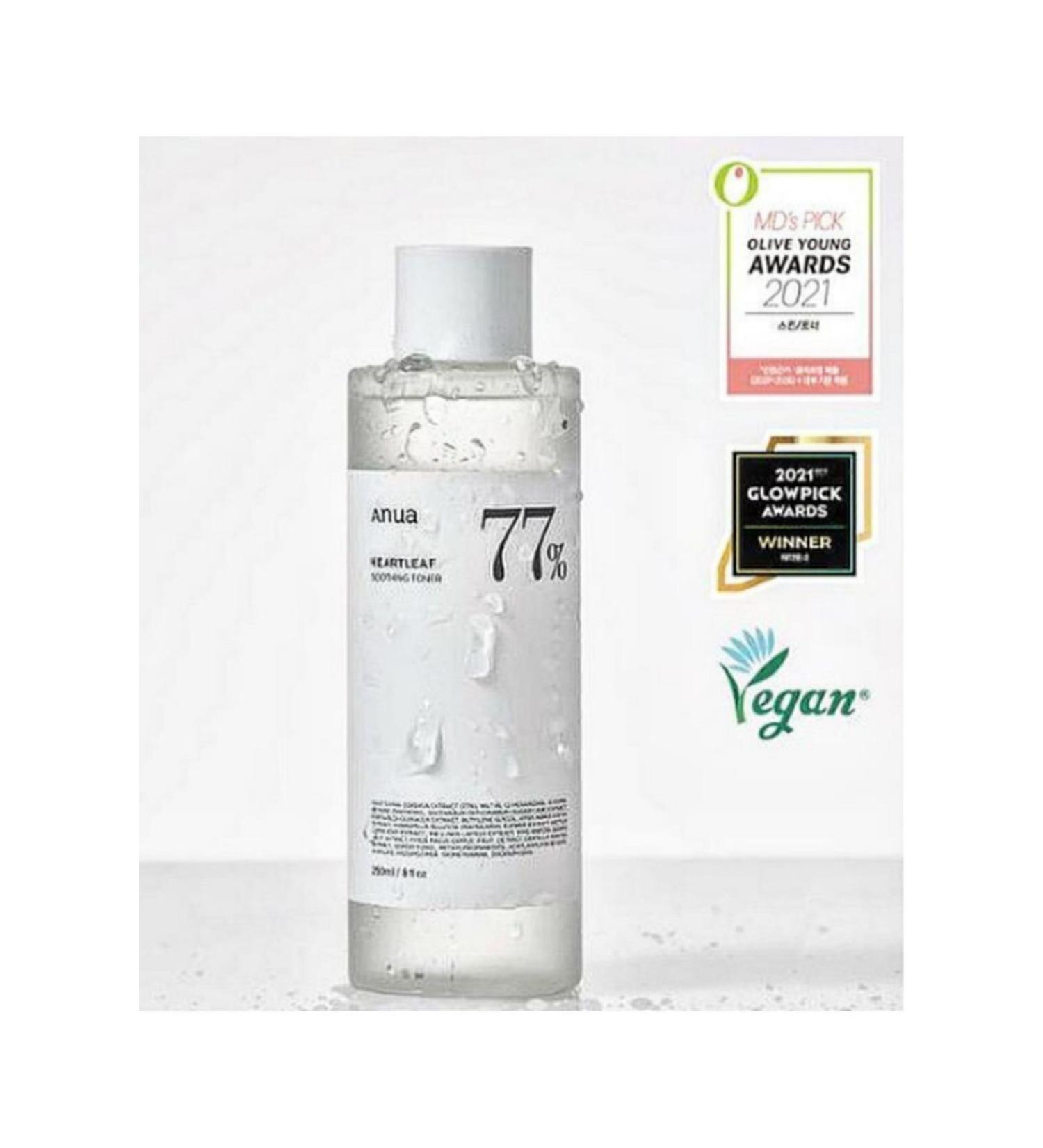 ANUA Heartleaf 77% Soothing Moisture Skin Glow Toner 250ml - Buy Online on GoSupps.com