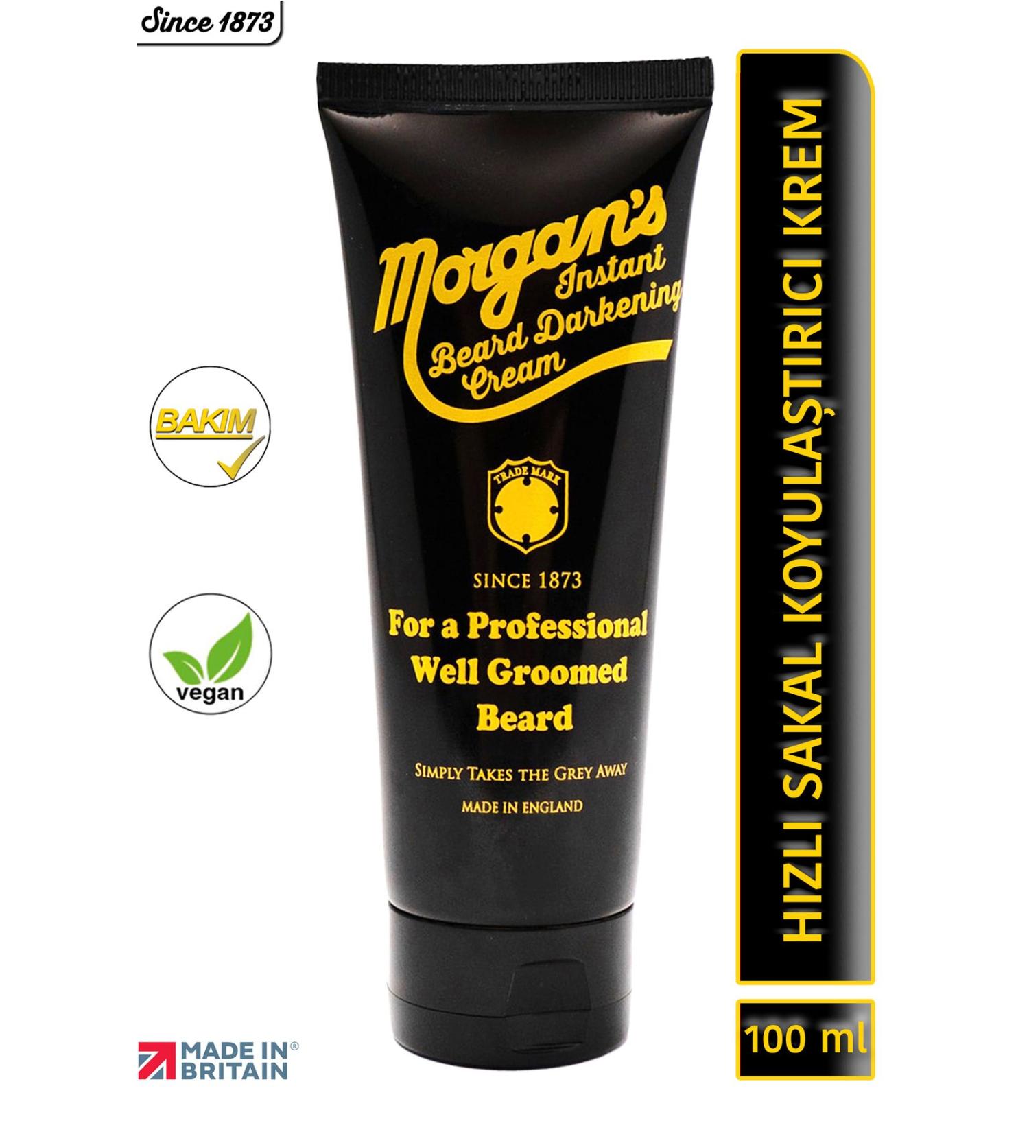 Morgan's Pomade Morgan's Instant Beard Darkening Cream - Beard Darkening Cream 100 ml - Buy Online on GoSupps.com