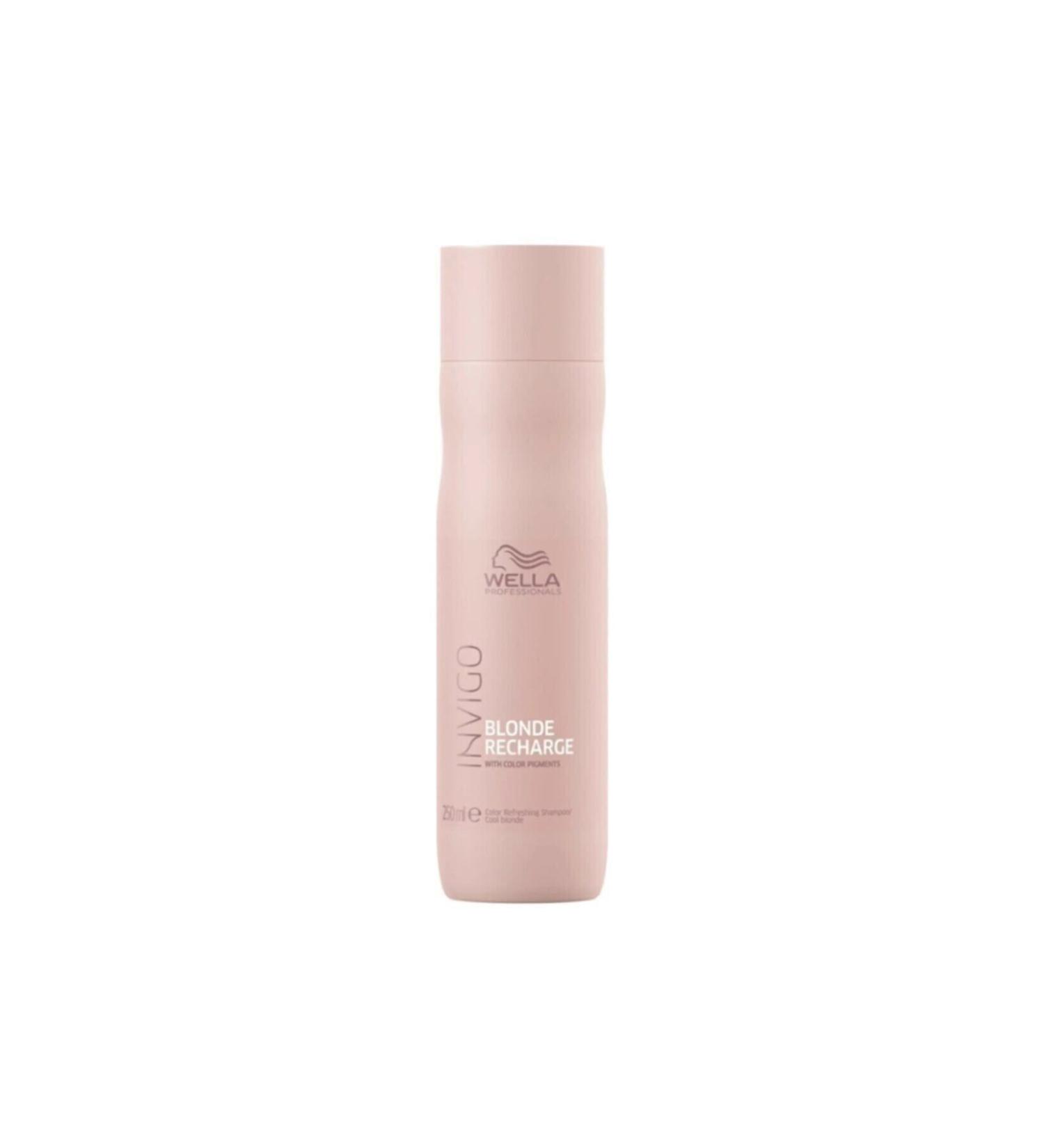Wella Lucosmeti Invigo Blonde Recharge Purple Chromatic Rim Blonde Color Complement Shampoo--250ml