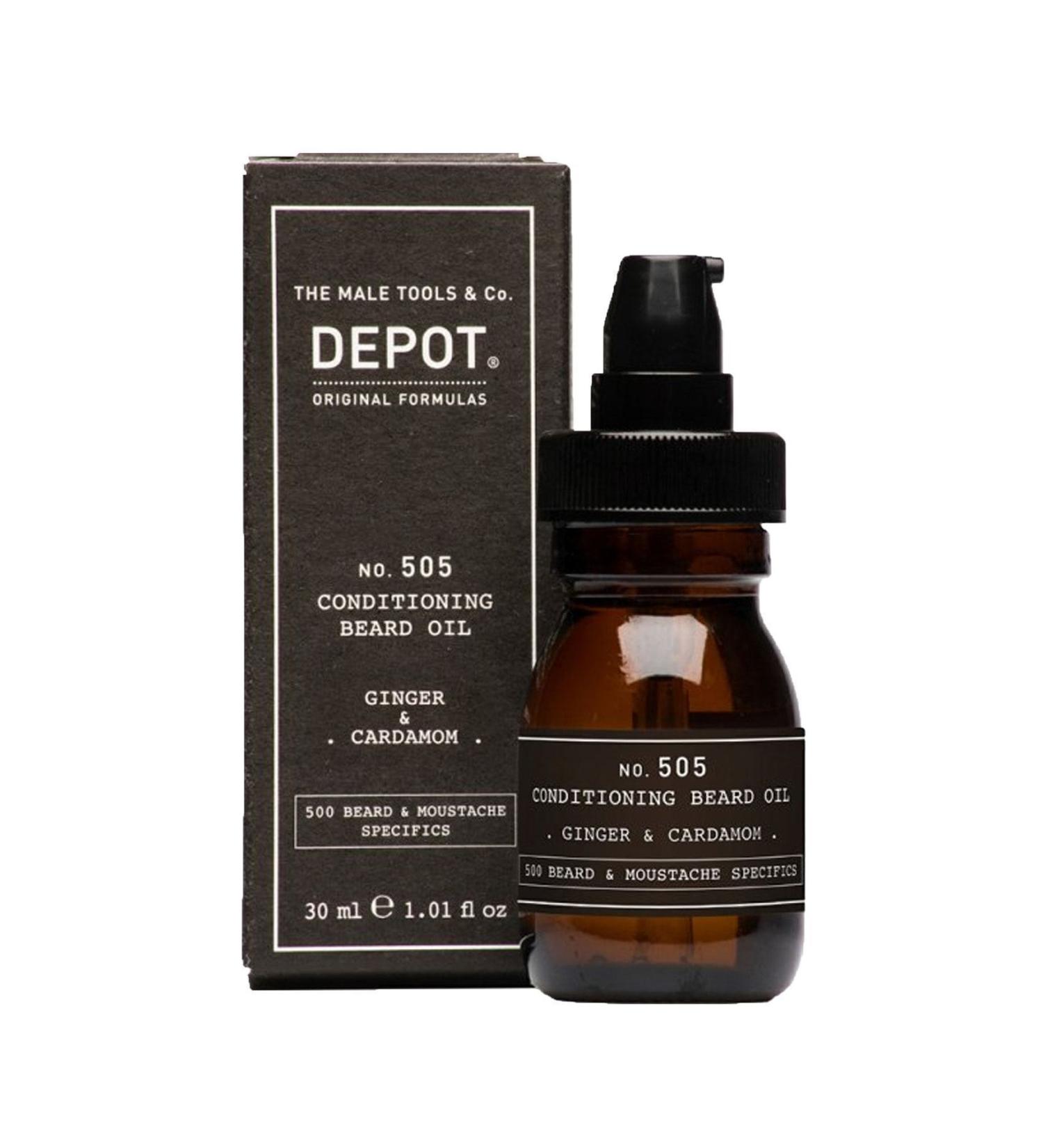 DEPOT No. 505 Conditioning Beard Oil Ginger & Cardamom Beard Care Oil 30 ml