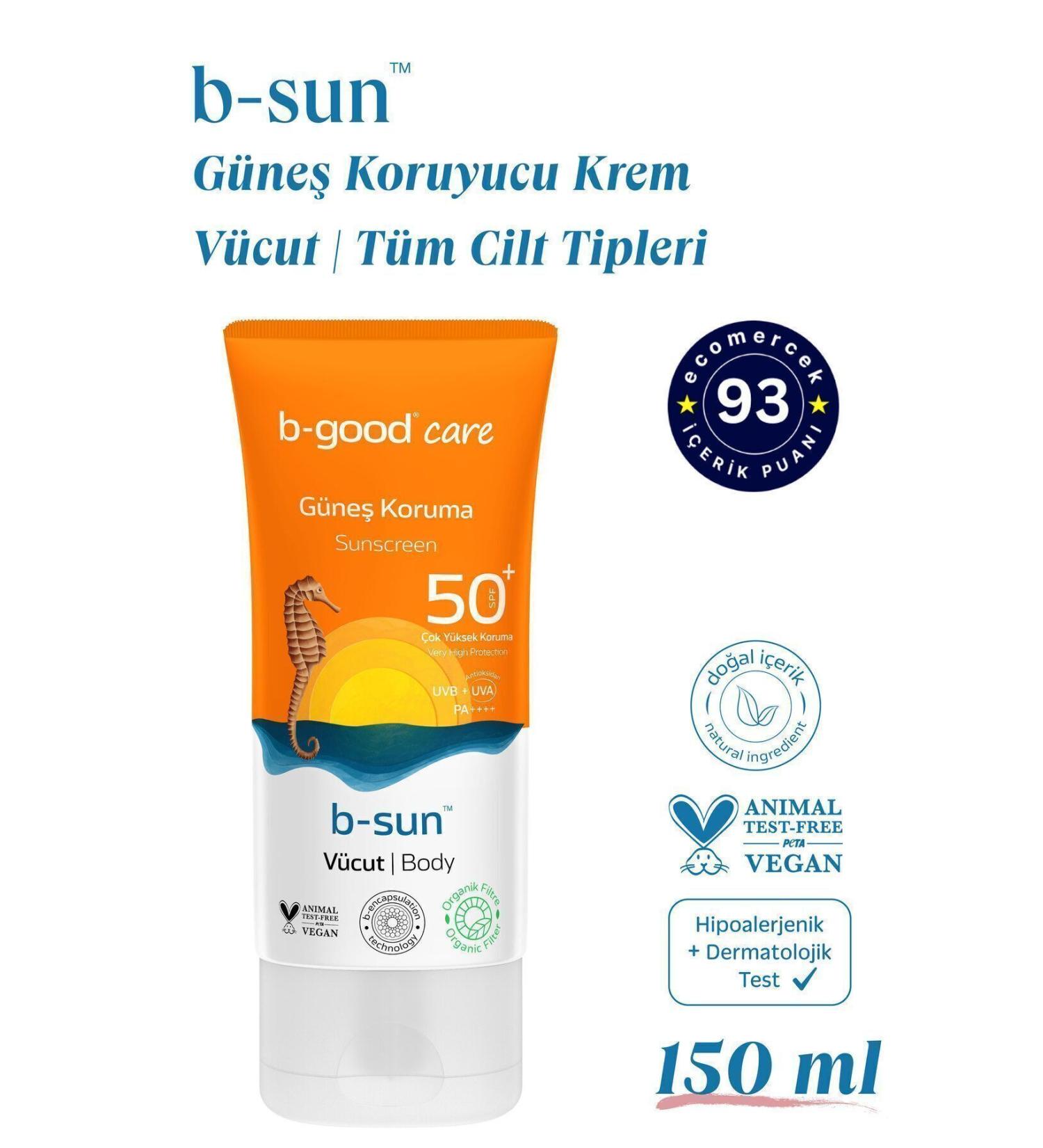 b-good care Adult Sun Cream SPF 50+ Body 150 ml