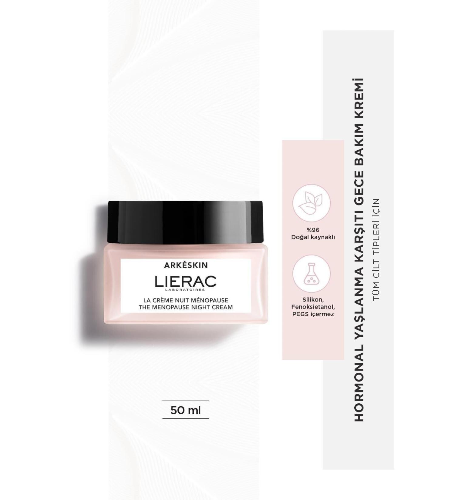 Lierac Arkeskin Night Cream - Hormonal Anti-Aging Night Care Cream 50ml - Buy Online on GoSupps.com