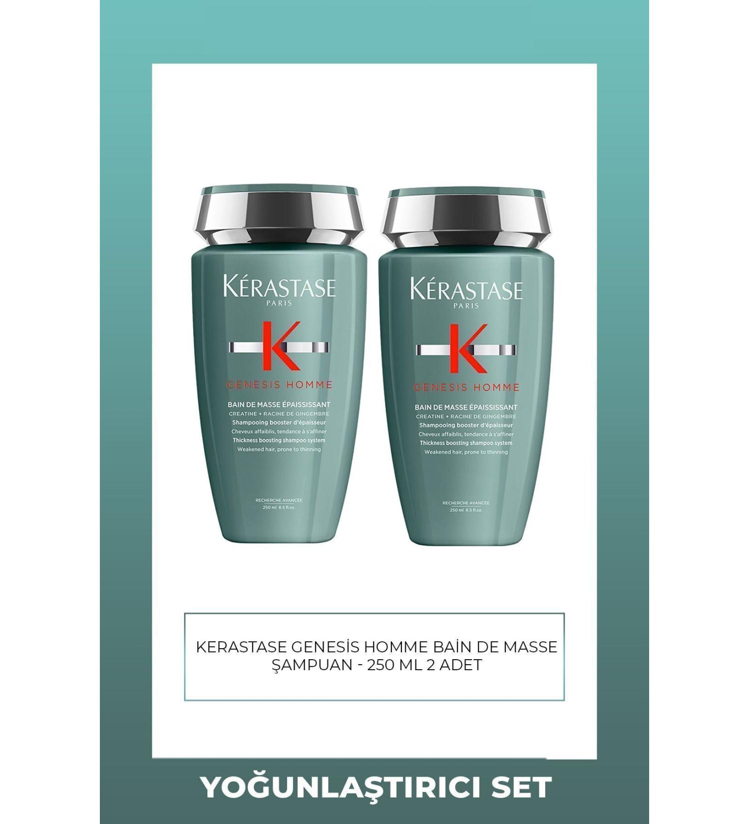 Kerastase Genesis Homme Bain de Force Quotidien Strengthening Shampoo 250 ml 2 Pieces