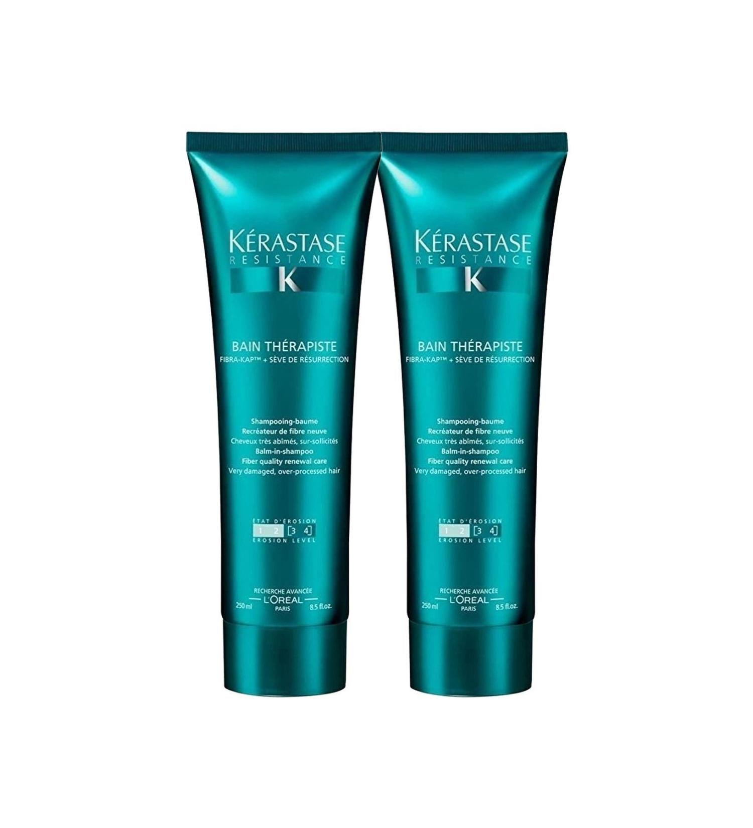 Kerastase Resistance Therapist Bain Therapiste Repair Shampoo 250 ml 2 Pieces