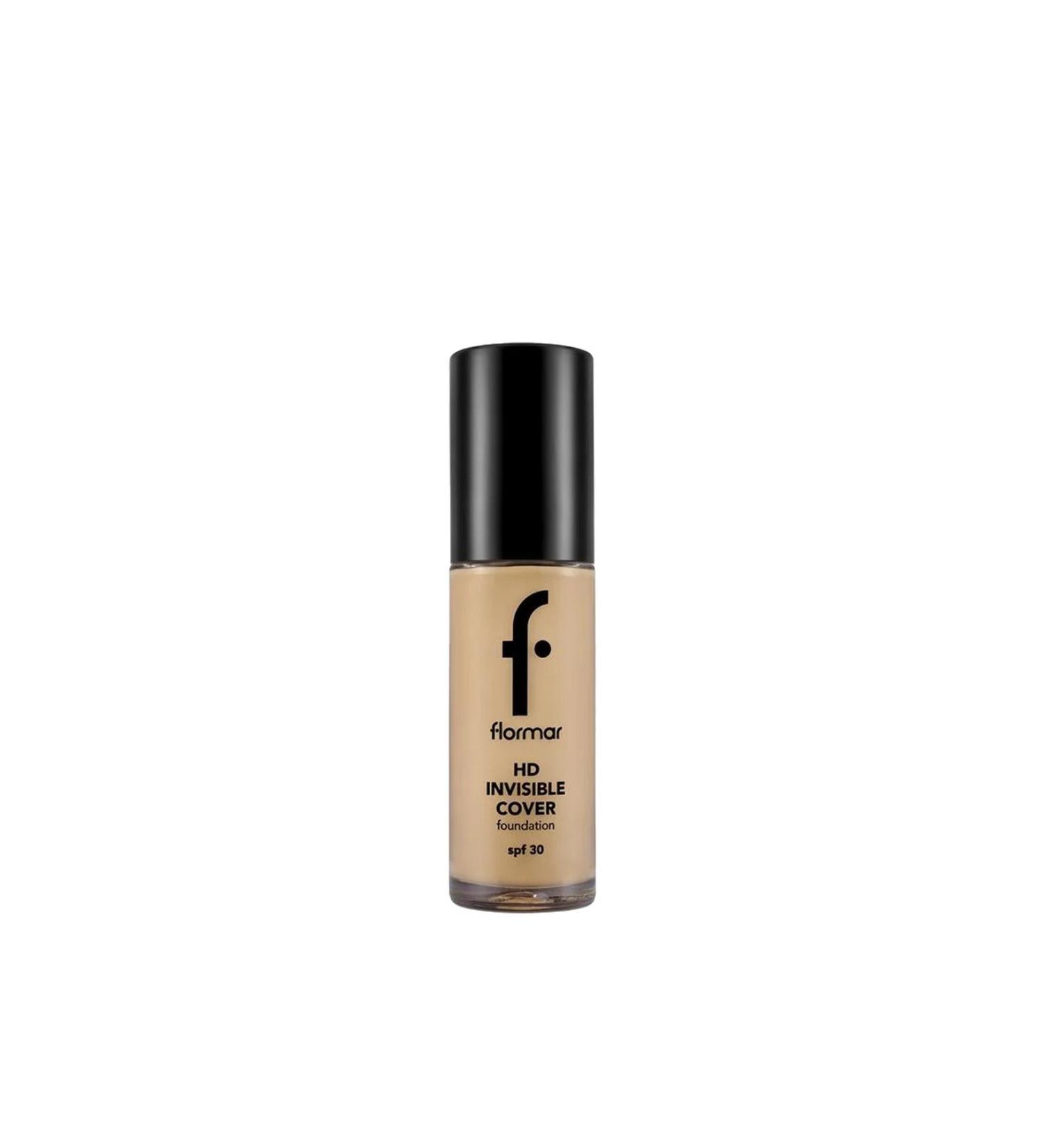 Flormar Invisible Cover HD Light Structure & Semi-Glossy Finish Spf30 Foundation 30 g | 80 Sft Beige