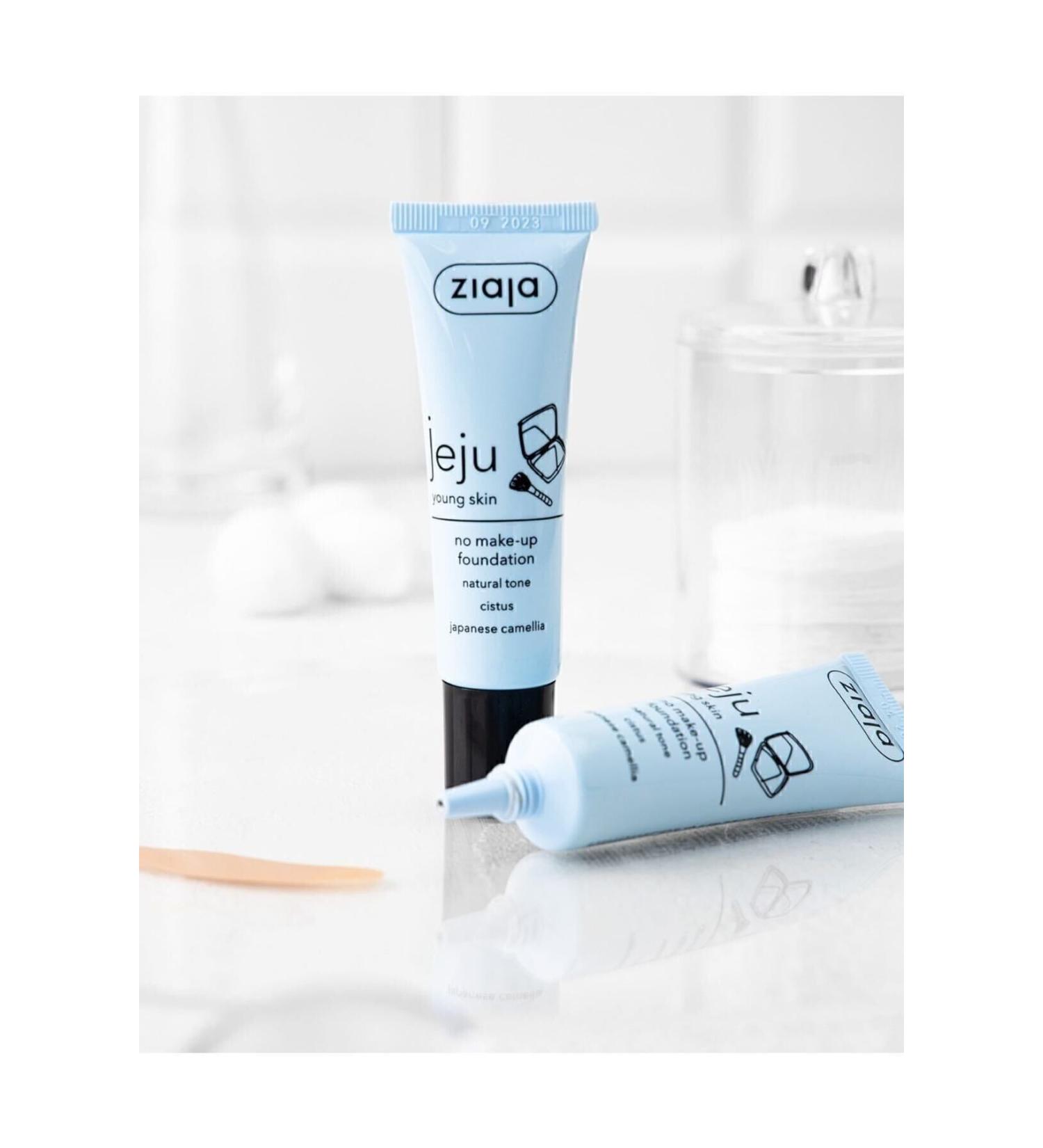 Ziaja Jeju Young Skin No Make-up Foundation Natural Tone 30ml - Buy Online on GoSupps.com