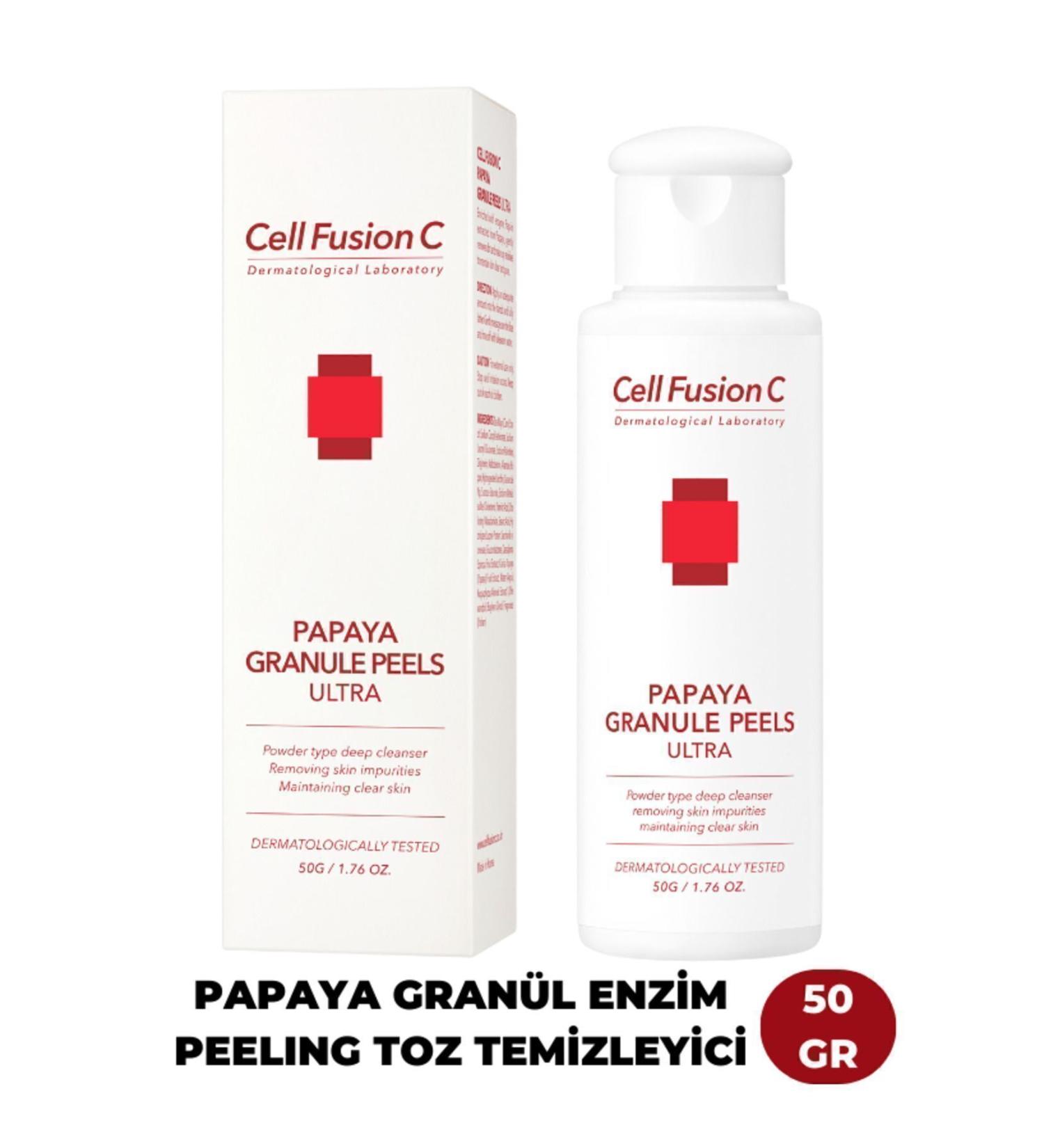 Cell Fusion C Papaya Granule Enzyme Peeling Powder Cleanser 50 gr - Buy Online on GoSupps.com