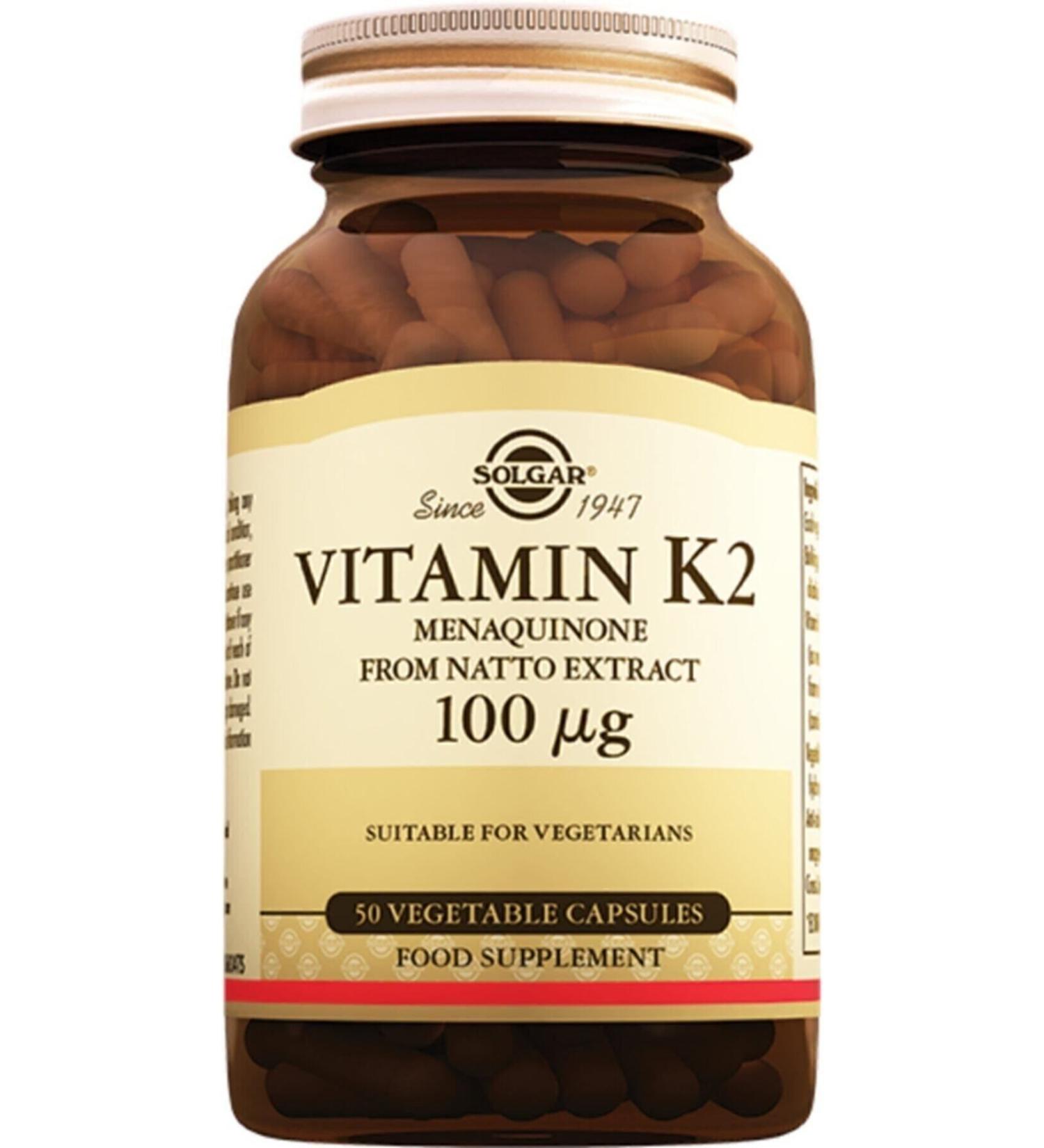 Solgar Vitamin K2 100 Mcg 50 Capsules