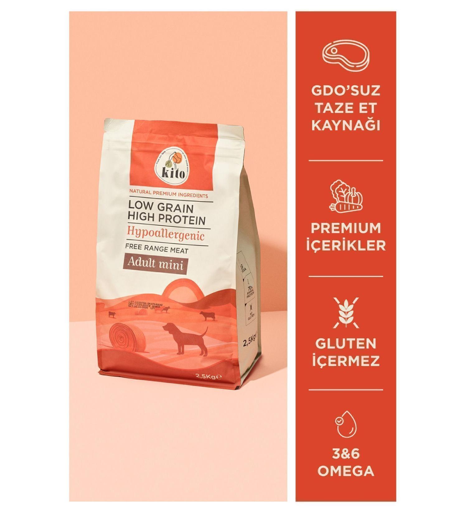 Kito Natural Fattening Lamb Adult Mini Breed Dog Food 2.5 Kg - Buy Online on GoSupps.com