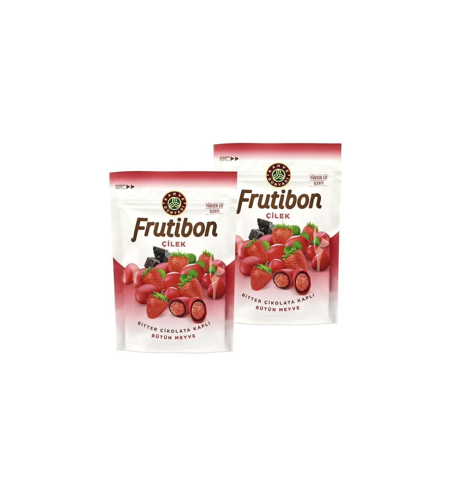 Coffee World Frutibon Strawberry 2-Piece 100 Gr