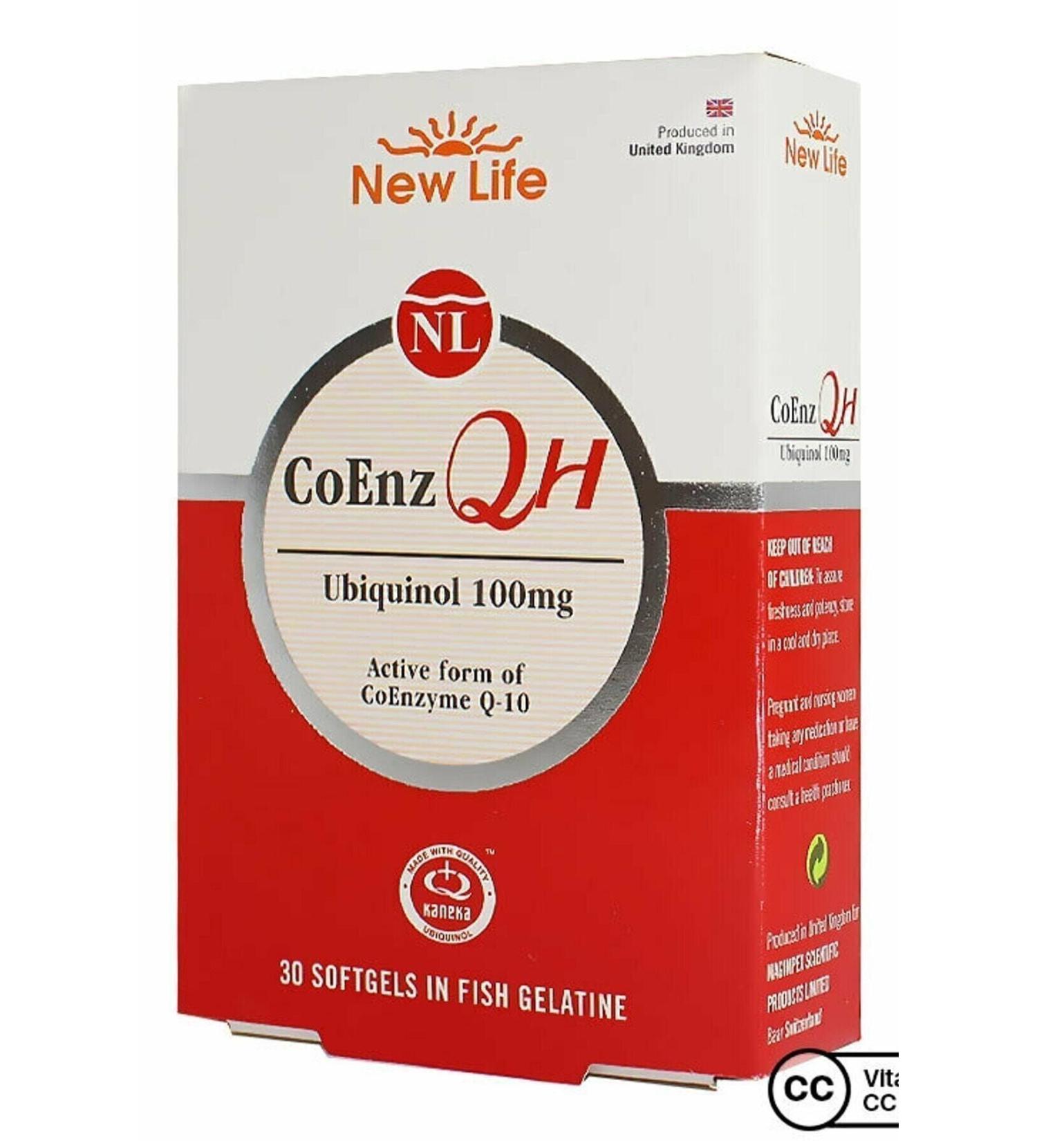 New Life Coenz Qh Ubiquinol 30 Capsules