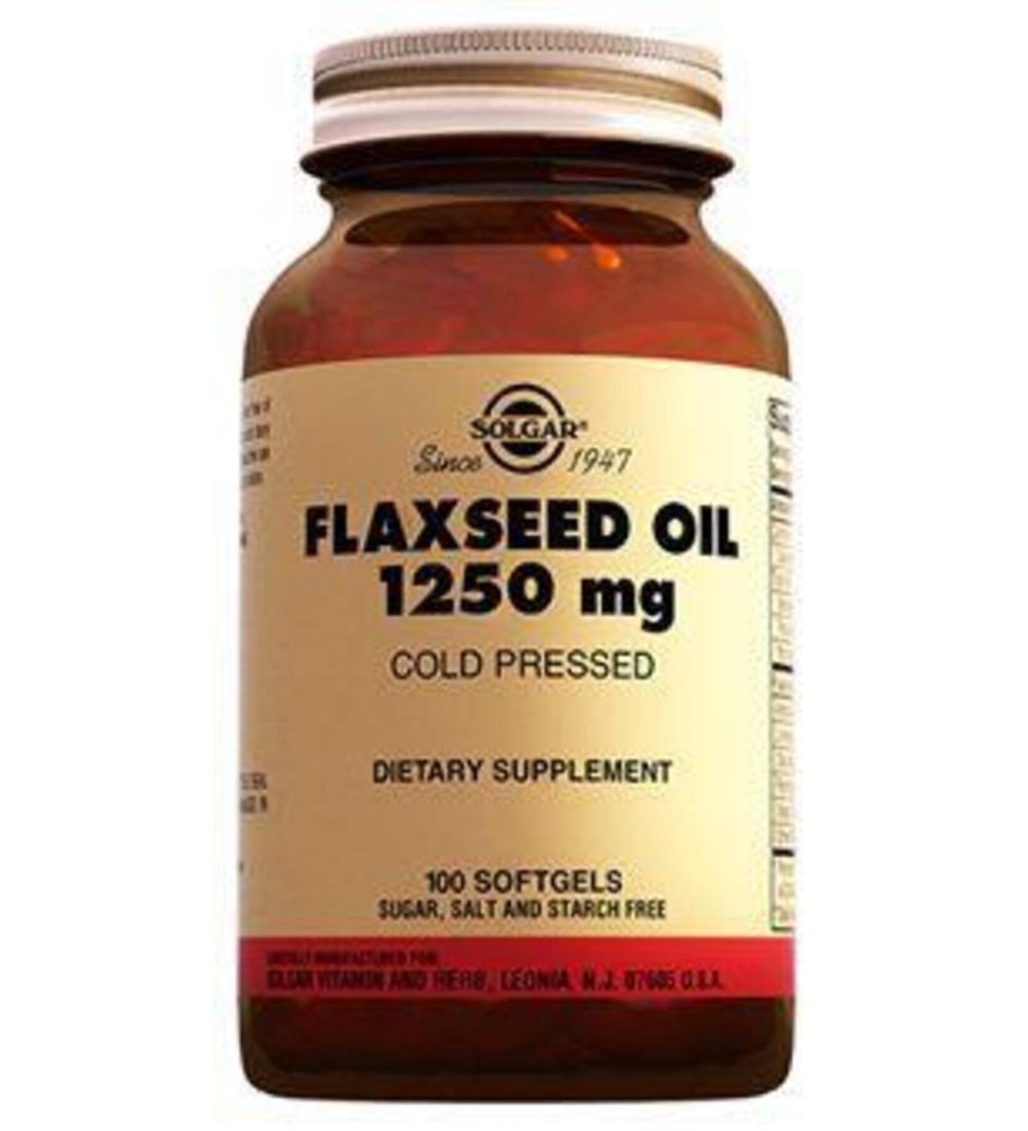 Solgar Sol-gar Flaxseed Oil 1250 mg 100 Softgels