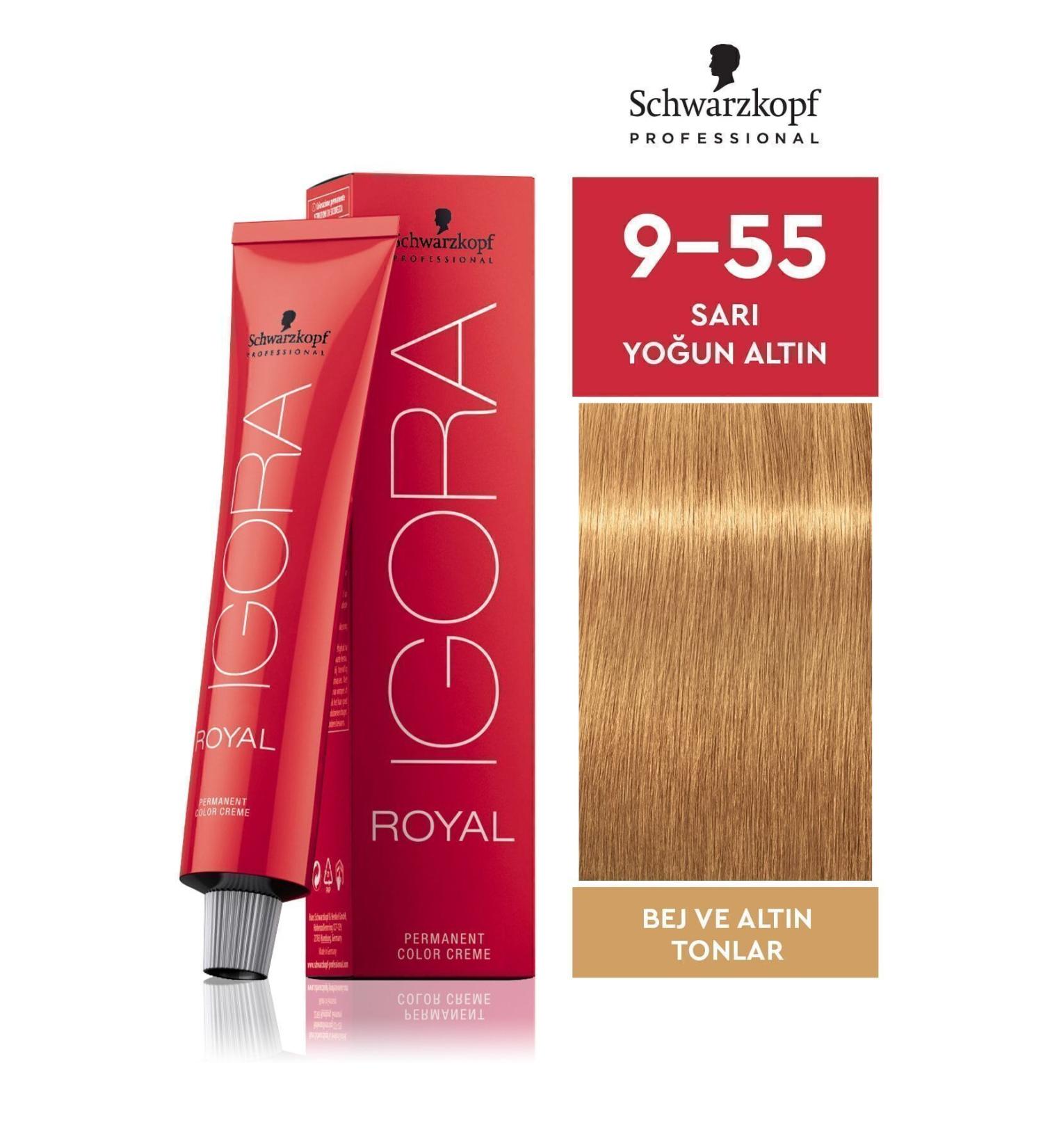 Igora Royal Beige Shades 9-55 Blonde - Intense Gold Hair Dye 60ml - Buy Online on GoSupps.com