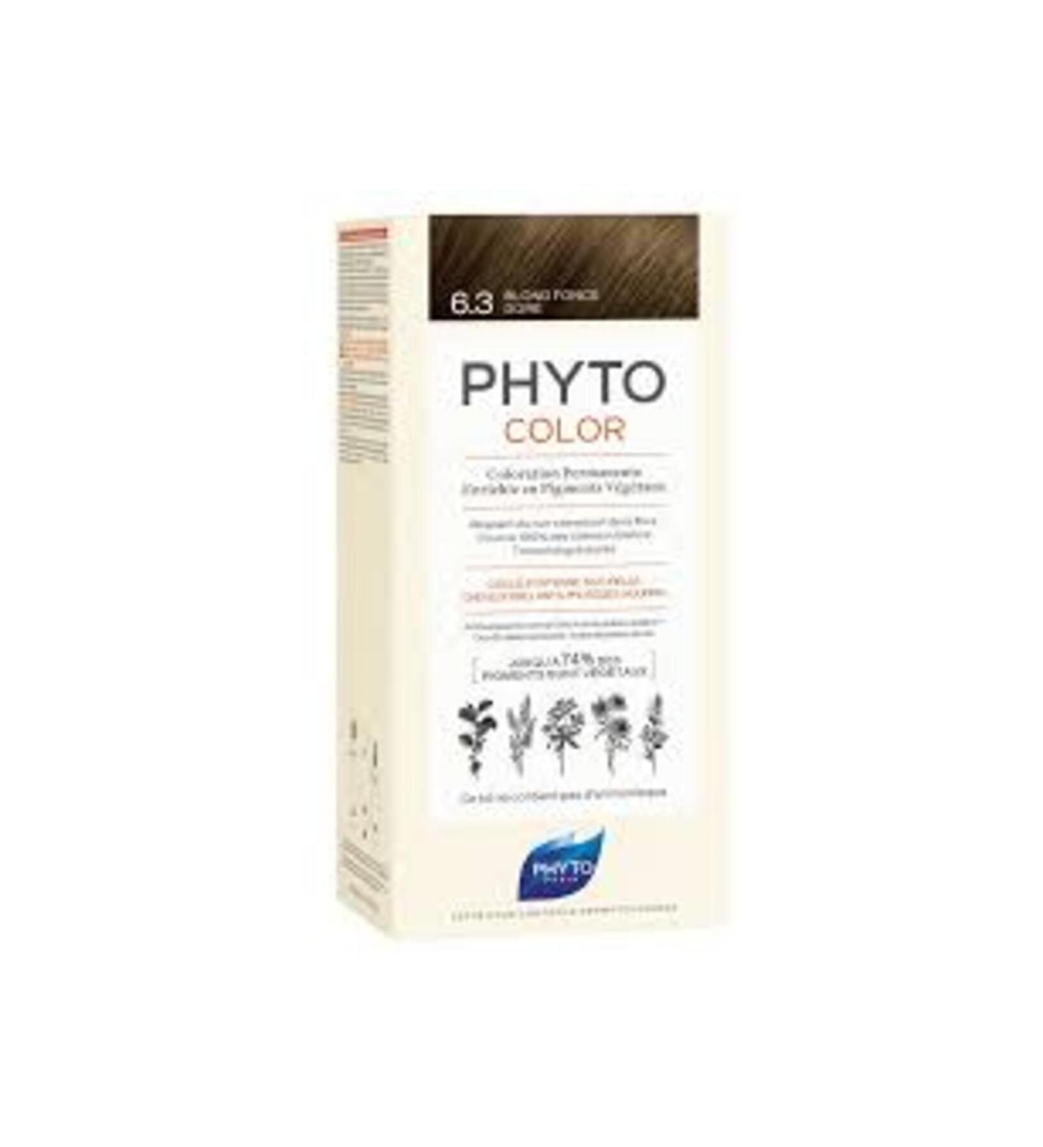 Phyto Phytocolor 6.3 Dark Blonde Dore Ammonia-Free Permanent Herbal Hair Dye